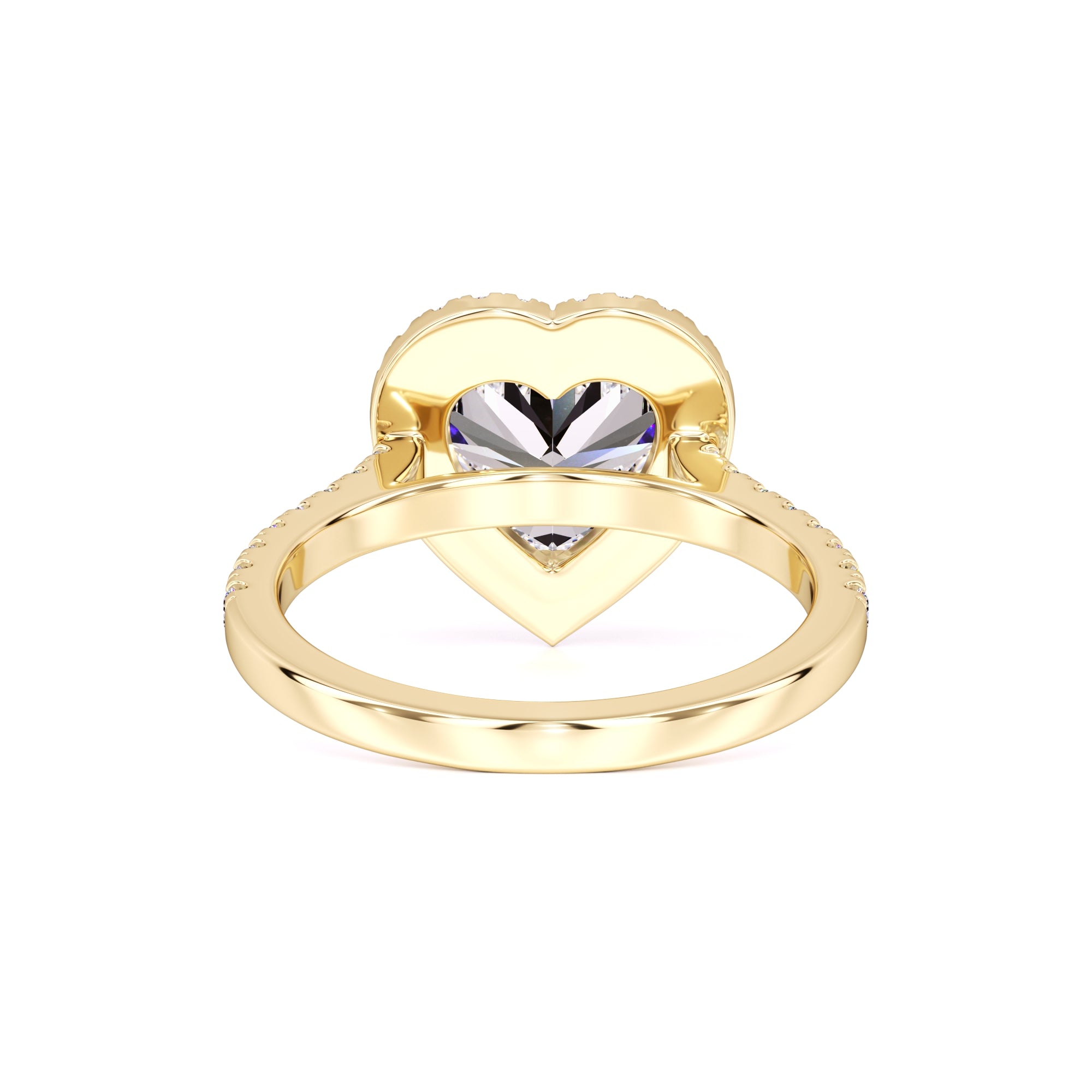 Brooke Moissanite & Lab Grown Diamond Ring | Yellow Gold | 3