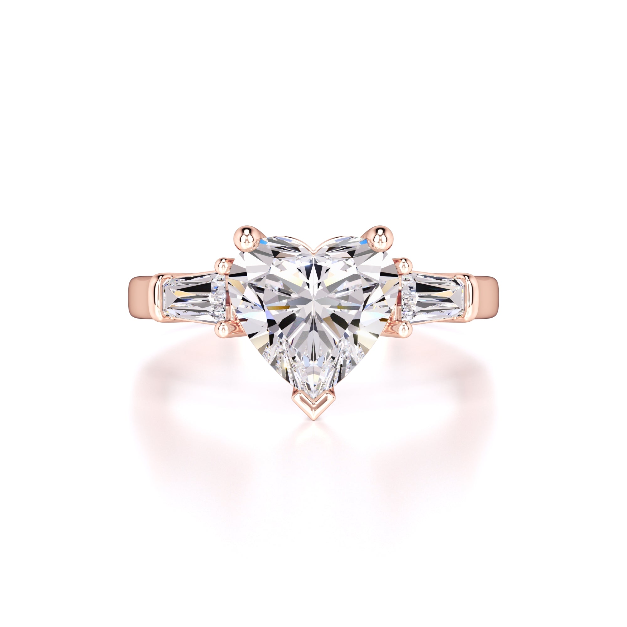 Seraphina Moissanite & Lab Grown Diamond Ring | Rose Gold | 1