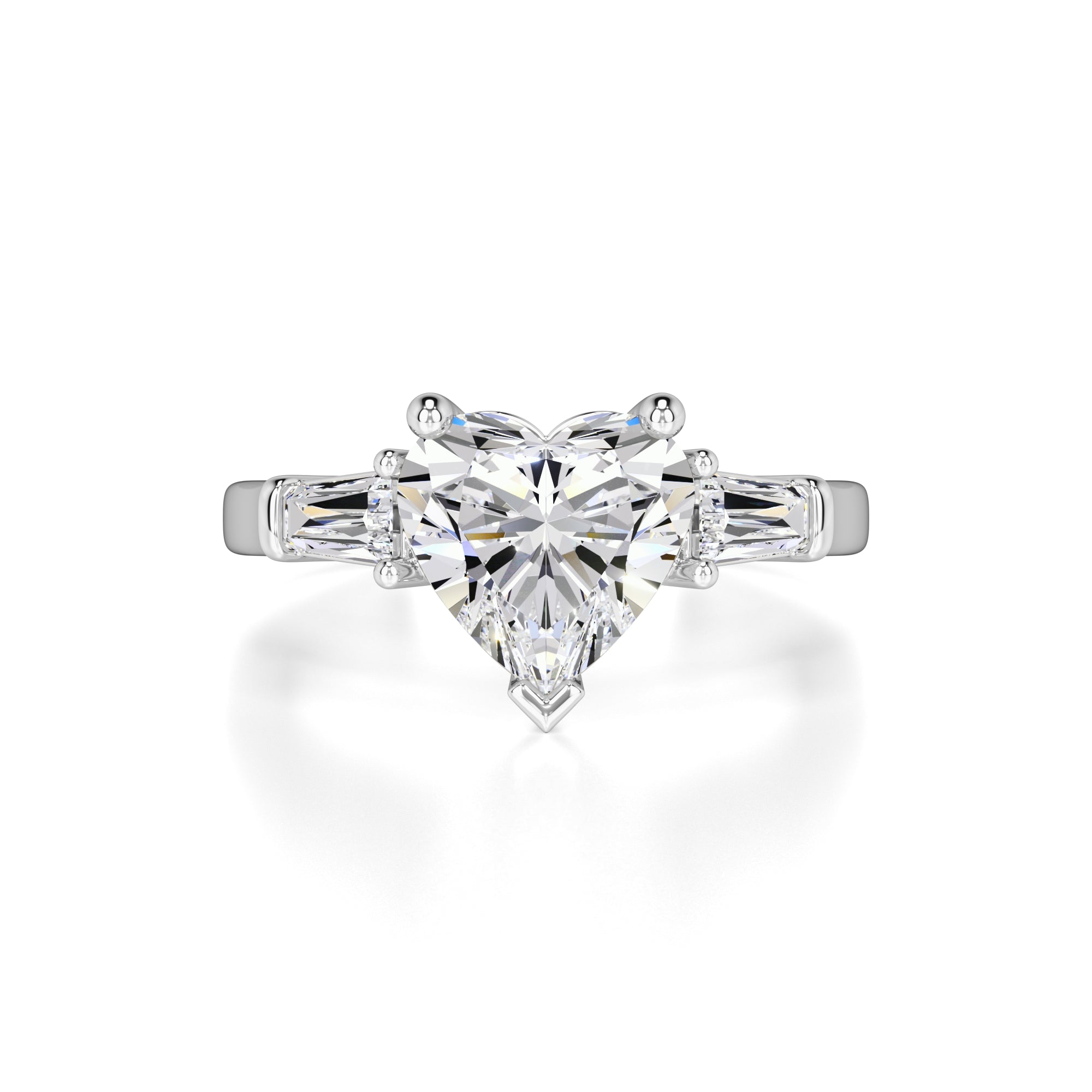 Seraphina Moissanite & Lab Grown Diamond Ring | White Gold | 1