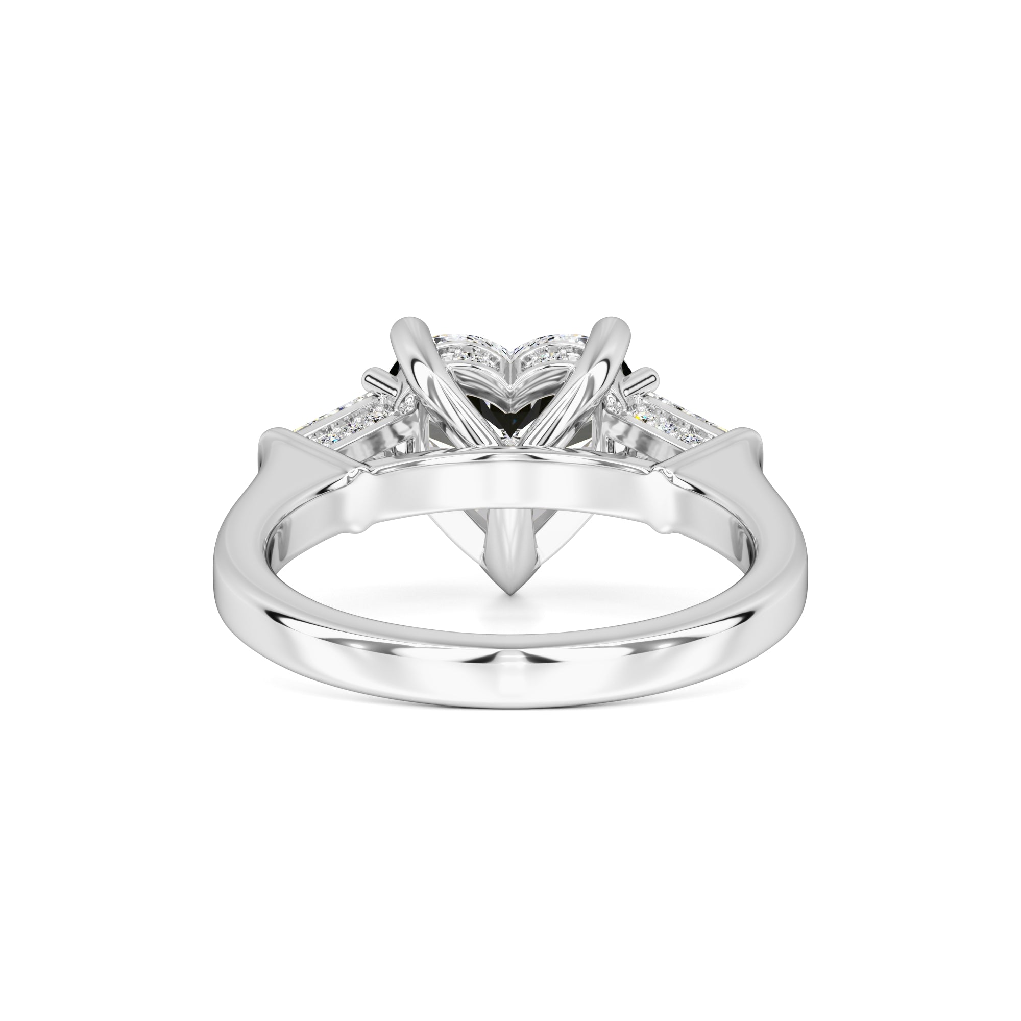 Seraphina Moissanite & Lab Grown Diamond Ring | White Gold | 3