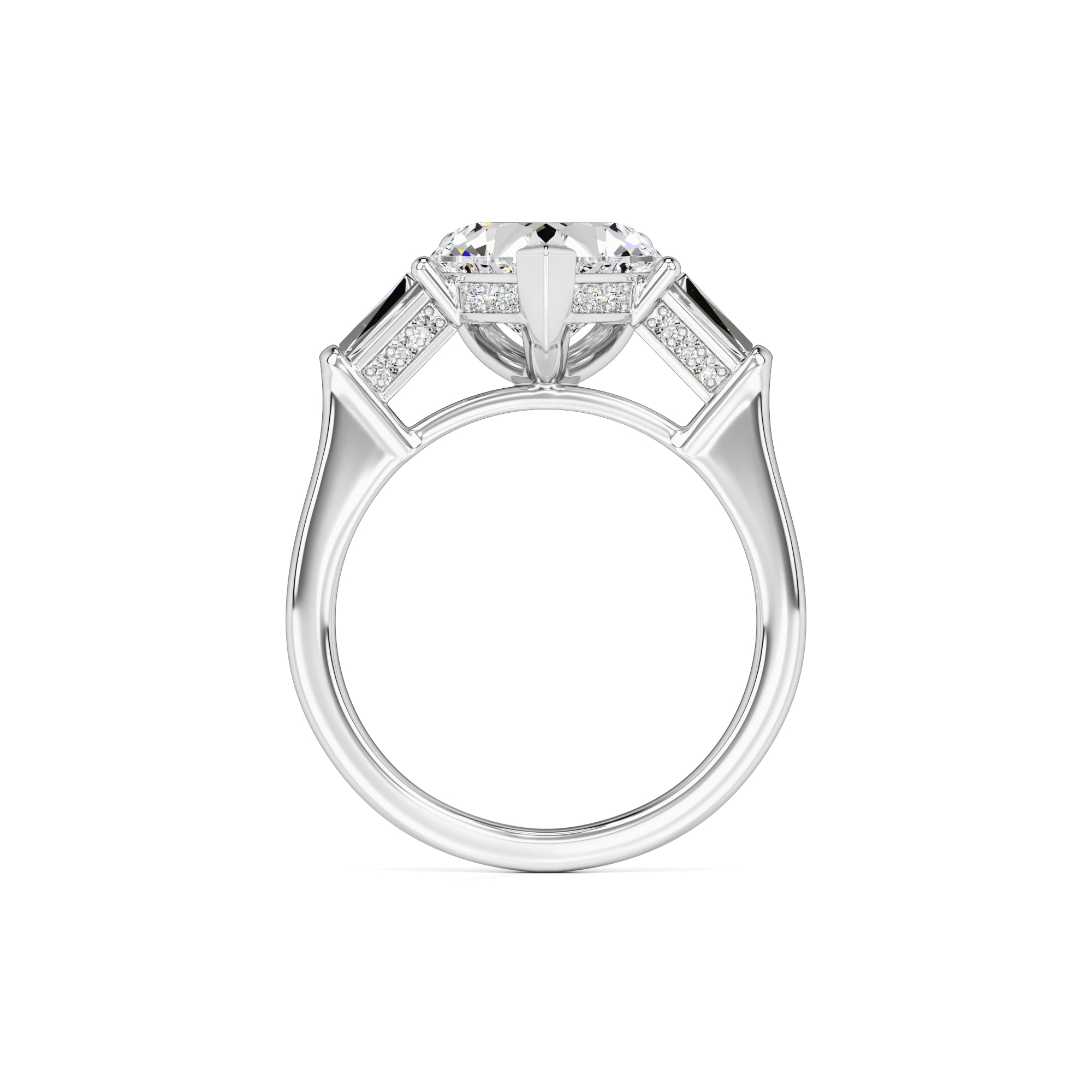 Seraphina Moissanite & Lab Grown Diamond Ring | White Gold | 4