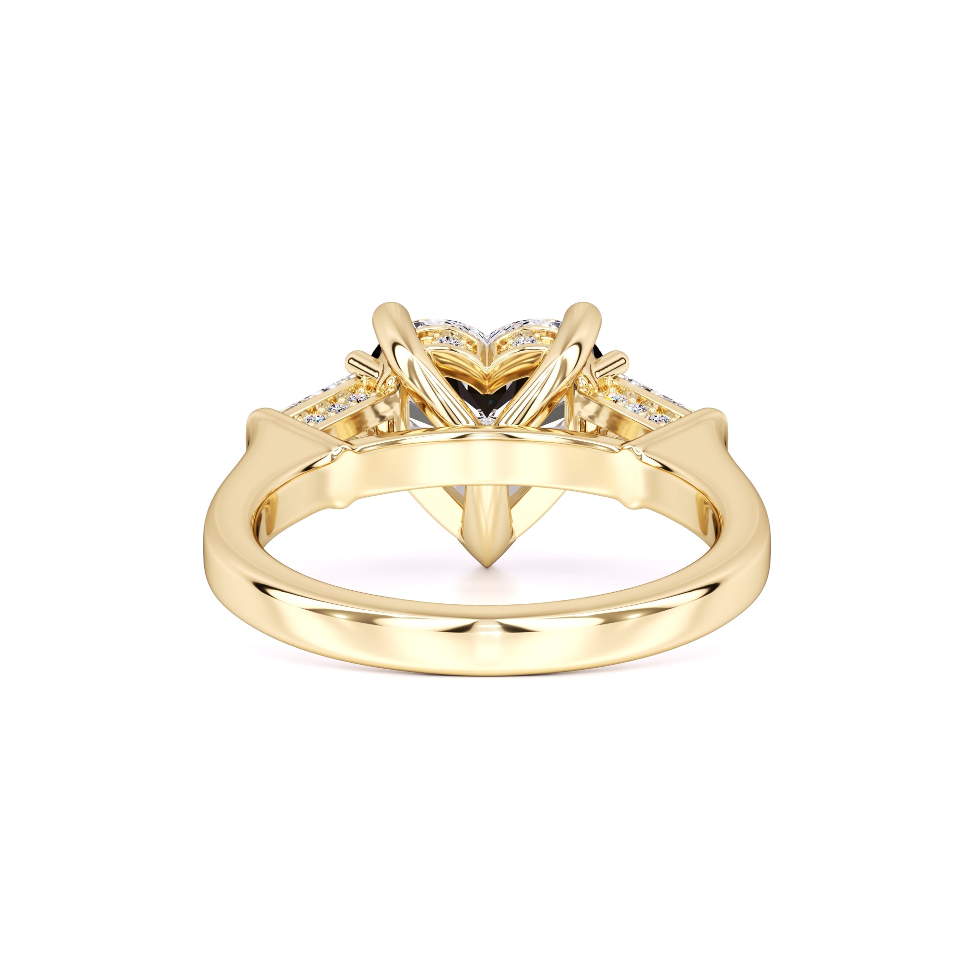 Seraphina Moissanite & Lab Grown Diamond Ring | Yellow Gold | 3