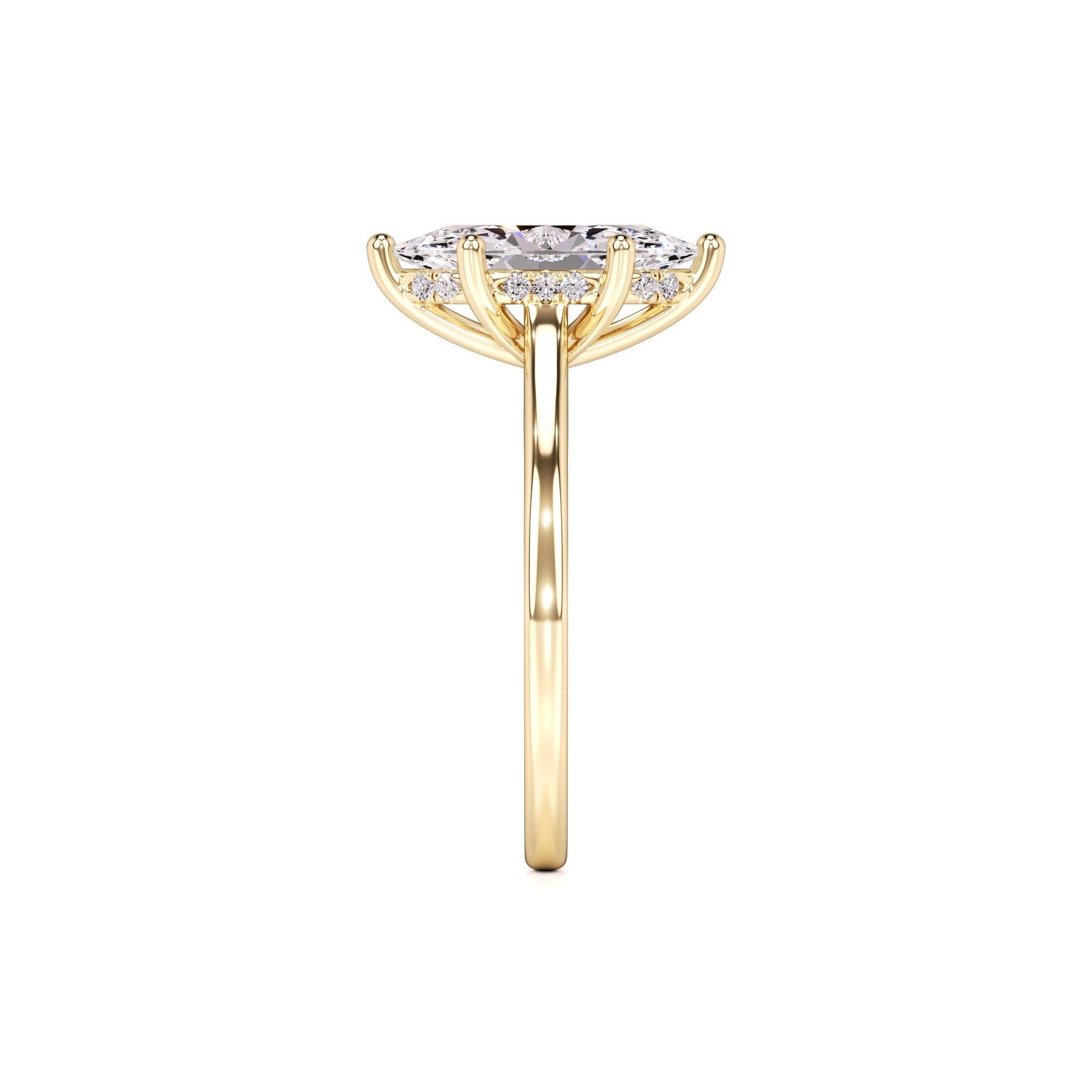 Marina Lab Grown Diamond Ring | Yellow Gold | 4