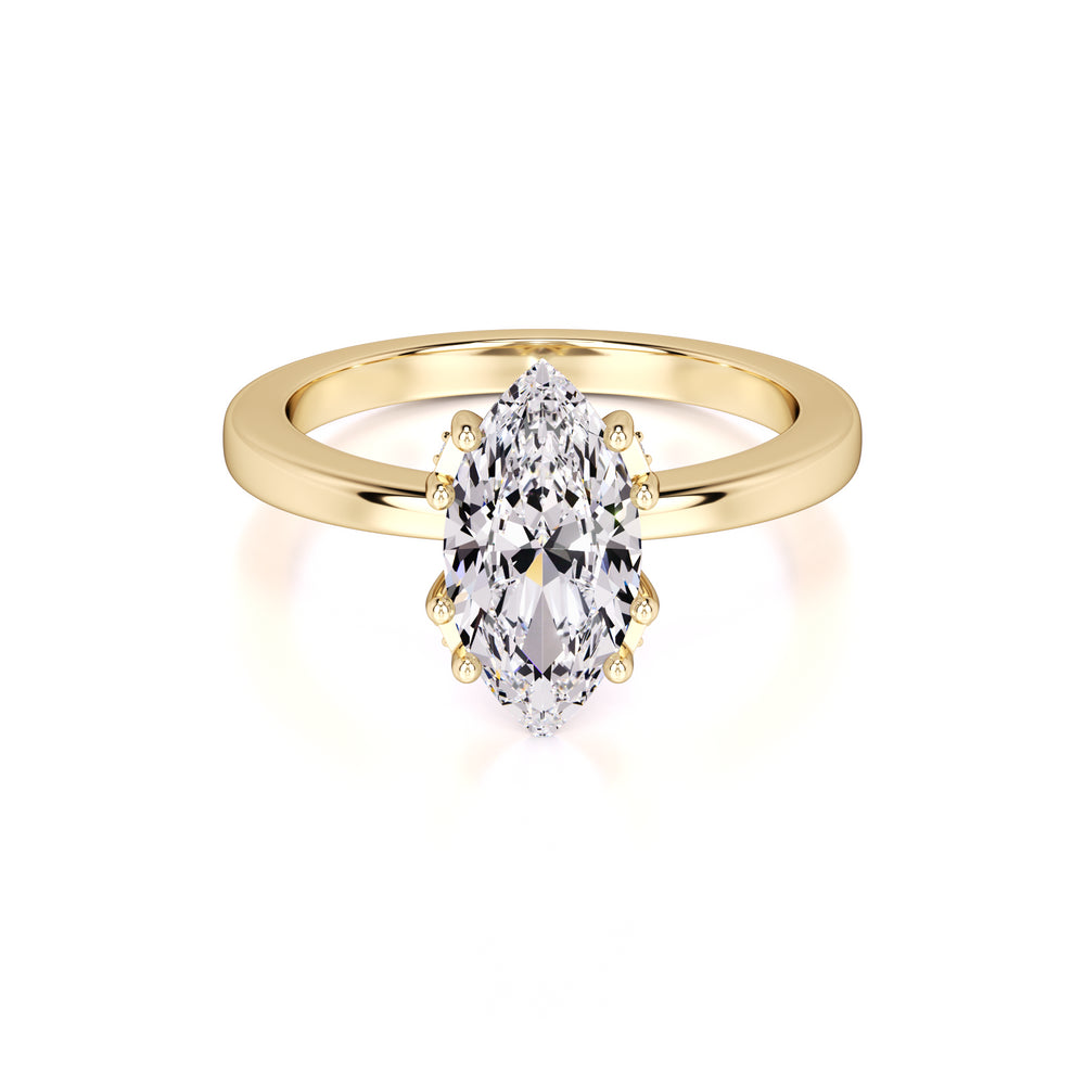 Arielle Lab Grown Diamond Ring | Yellow Gold | 1