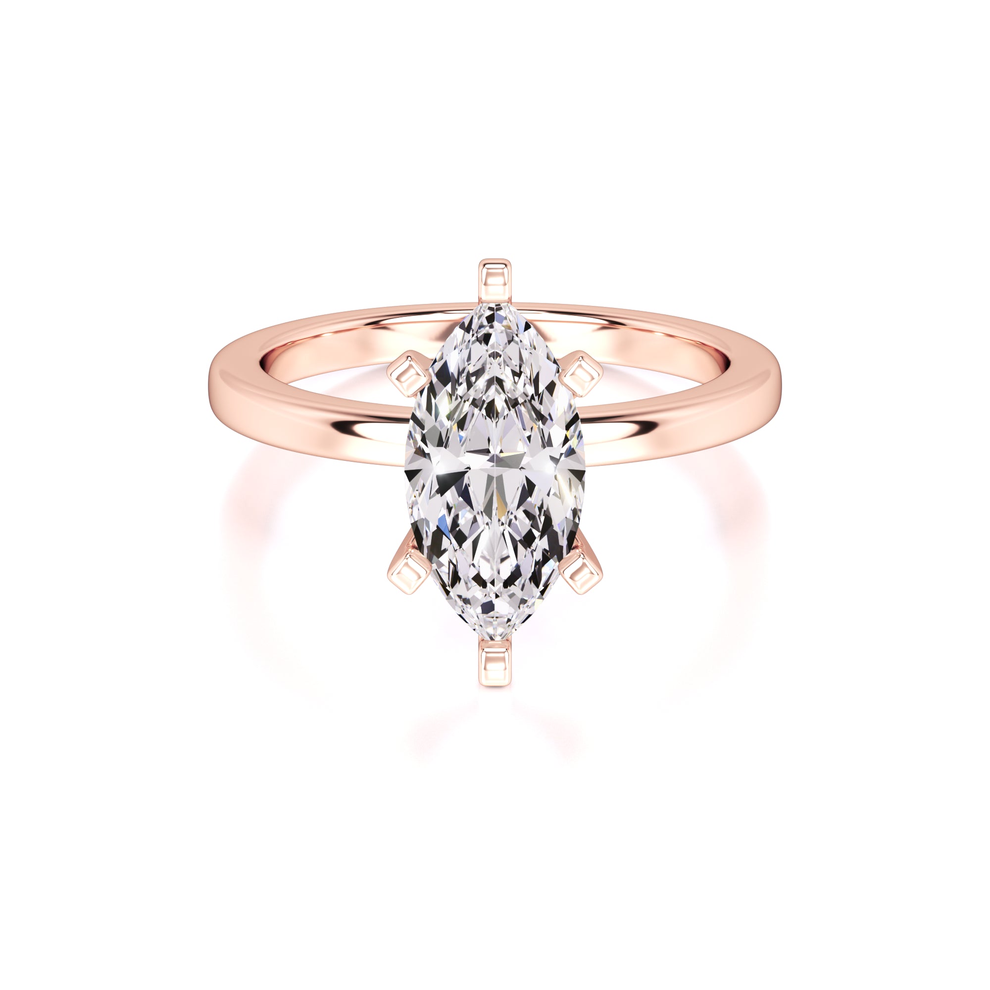 Lydia Lab Grown Diamond Ring | Rose Gold | 1