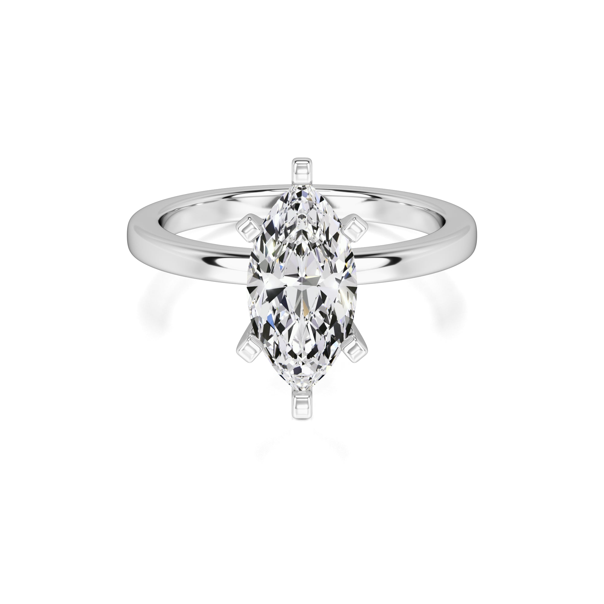 Lydia Lab Grown Diamond Ring | White Gold | 1