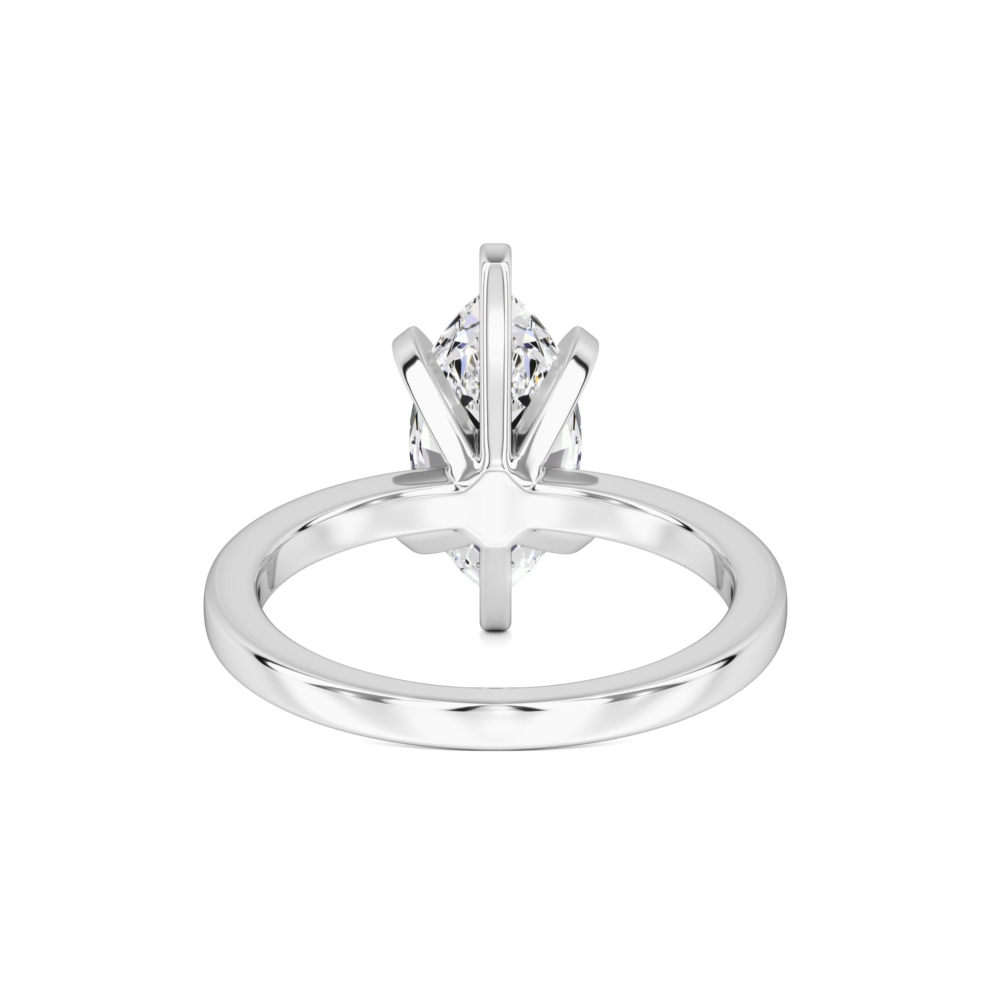 Lydia Moissanite Ring | White Gold | 3