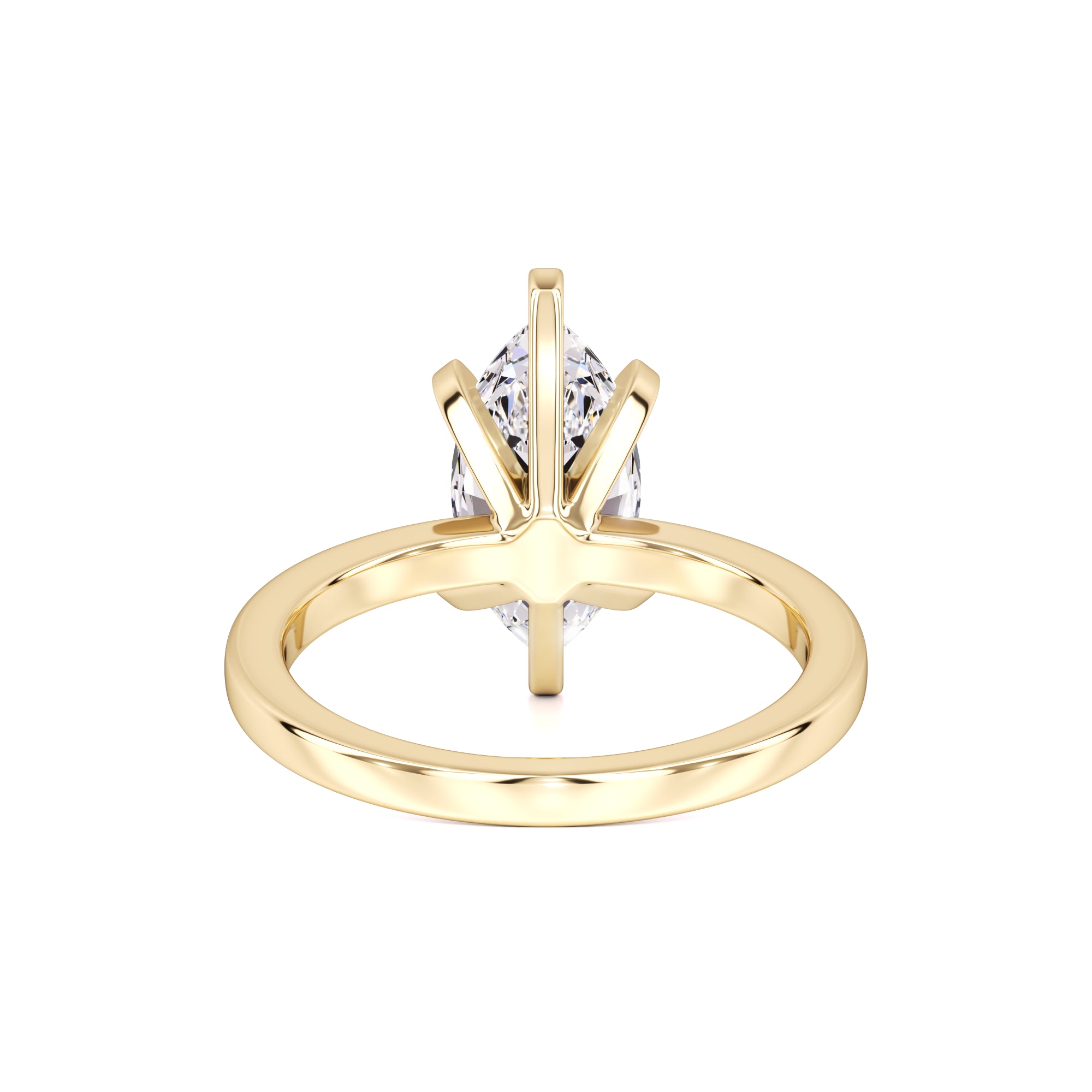 Lydia Moissanite Ring | Yellow Gold | 3