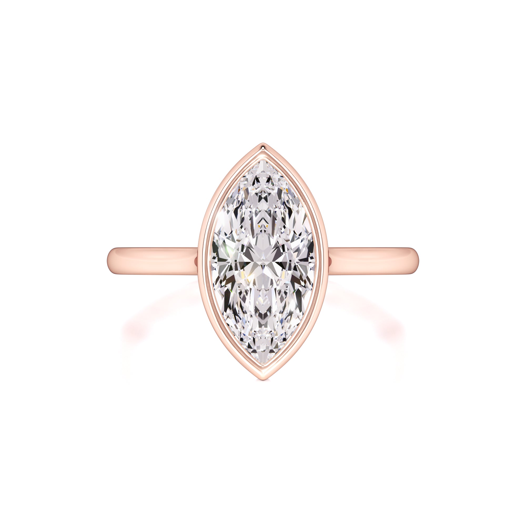 Kendra Moissanite Ring | Rose Gold | 1