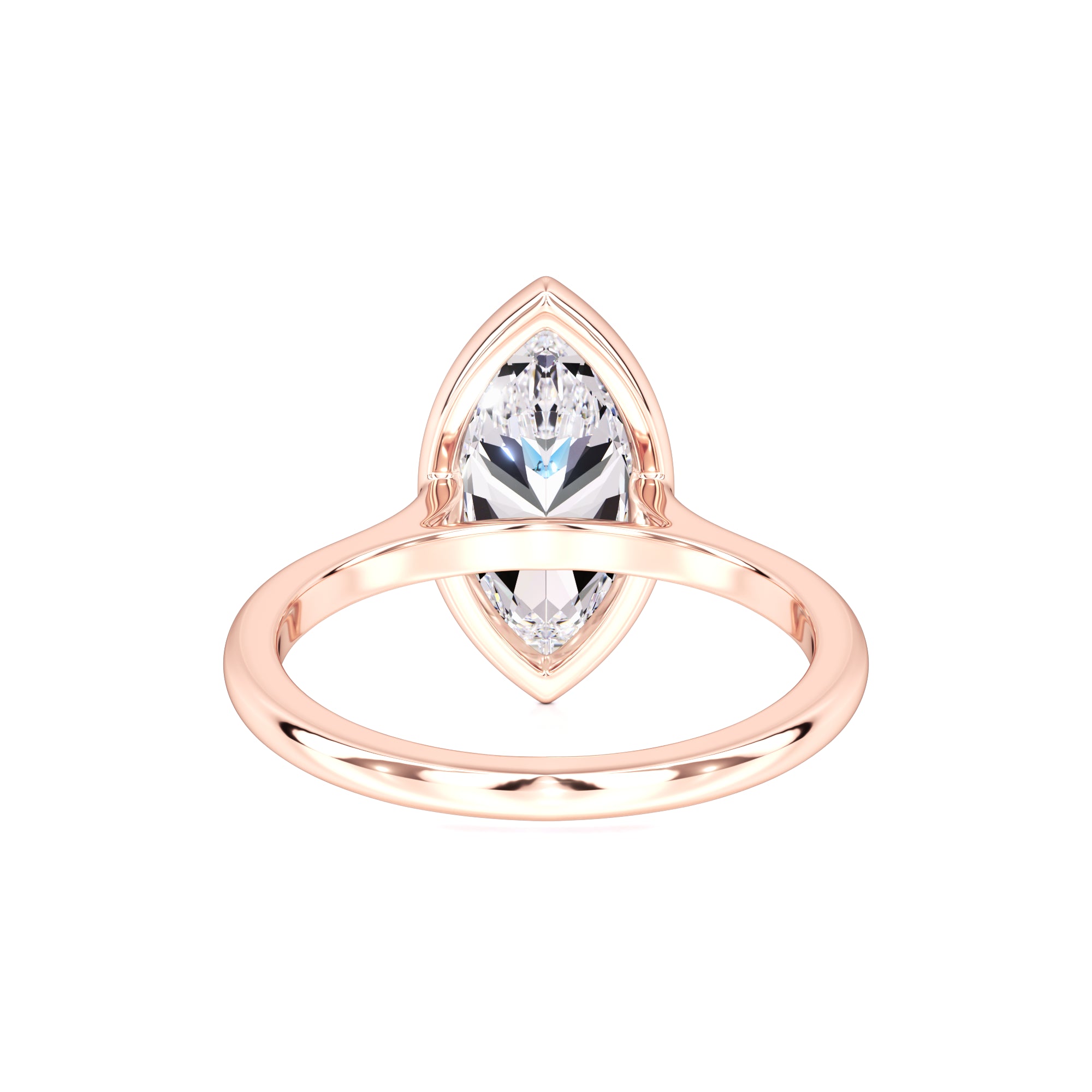 Kendra Moissanite Ring | Rose Gold | 3
