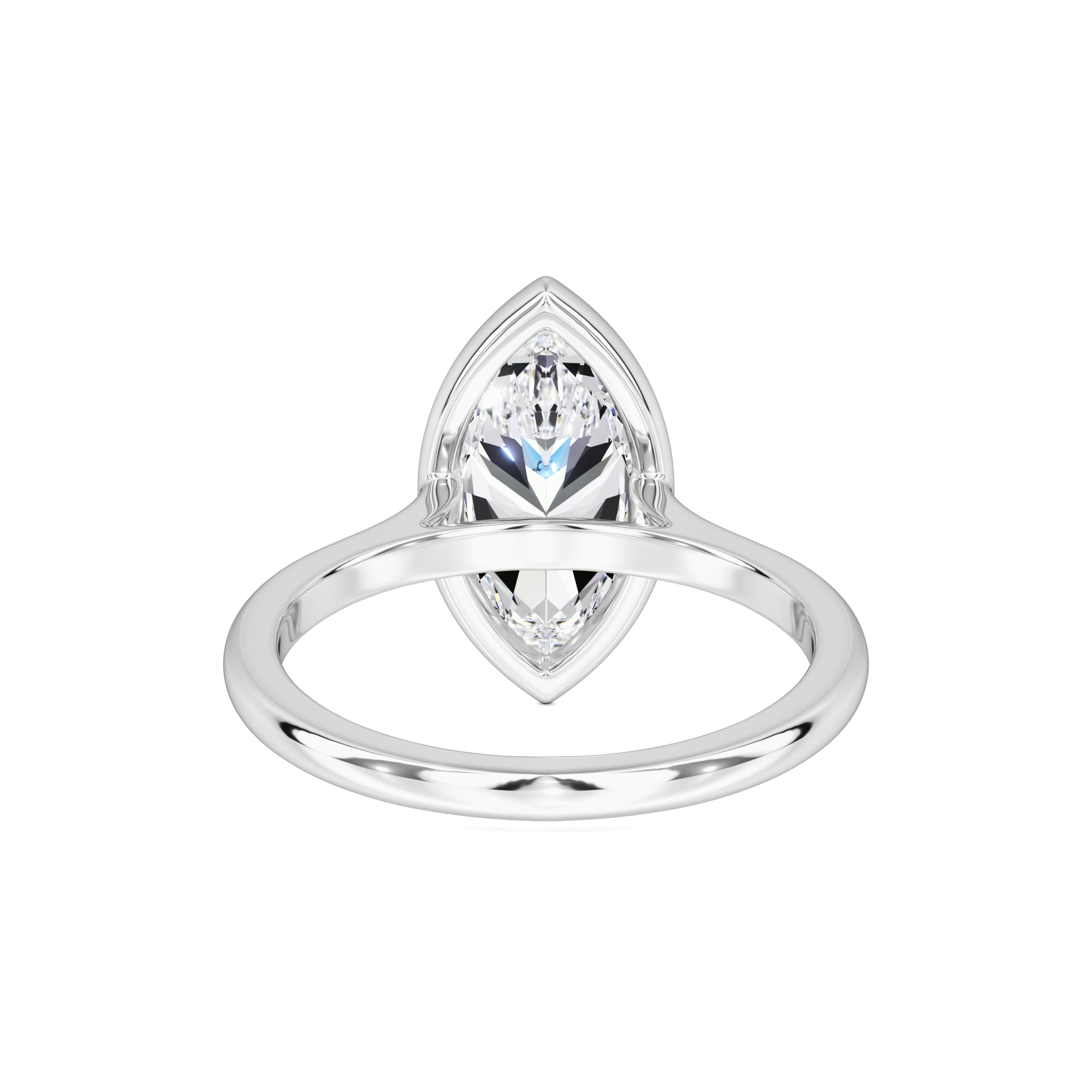 Kendra Moissanite Ring | White Gold | 3