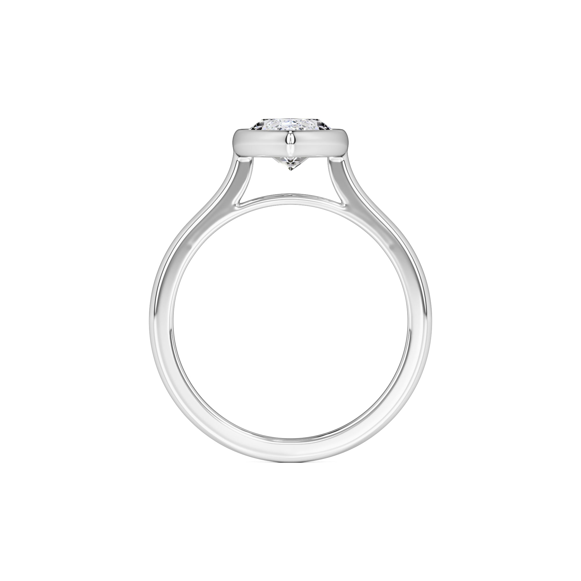 Kendra Moissanite Ring | White Gold | 4