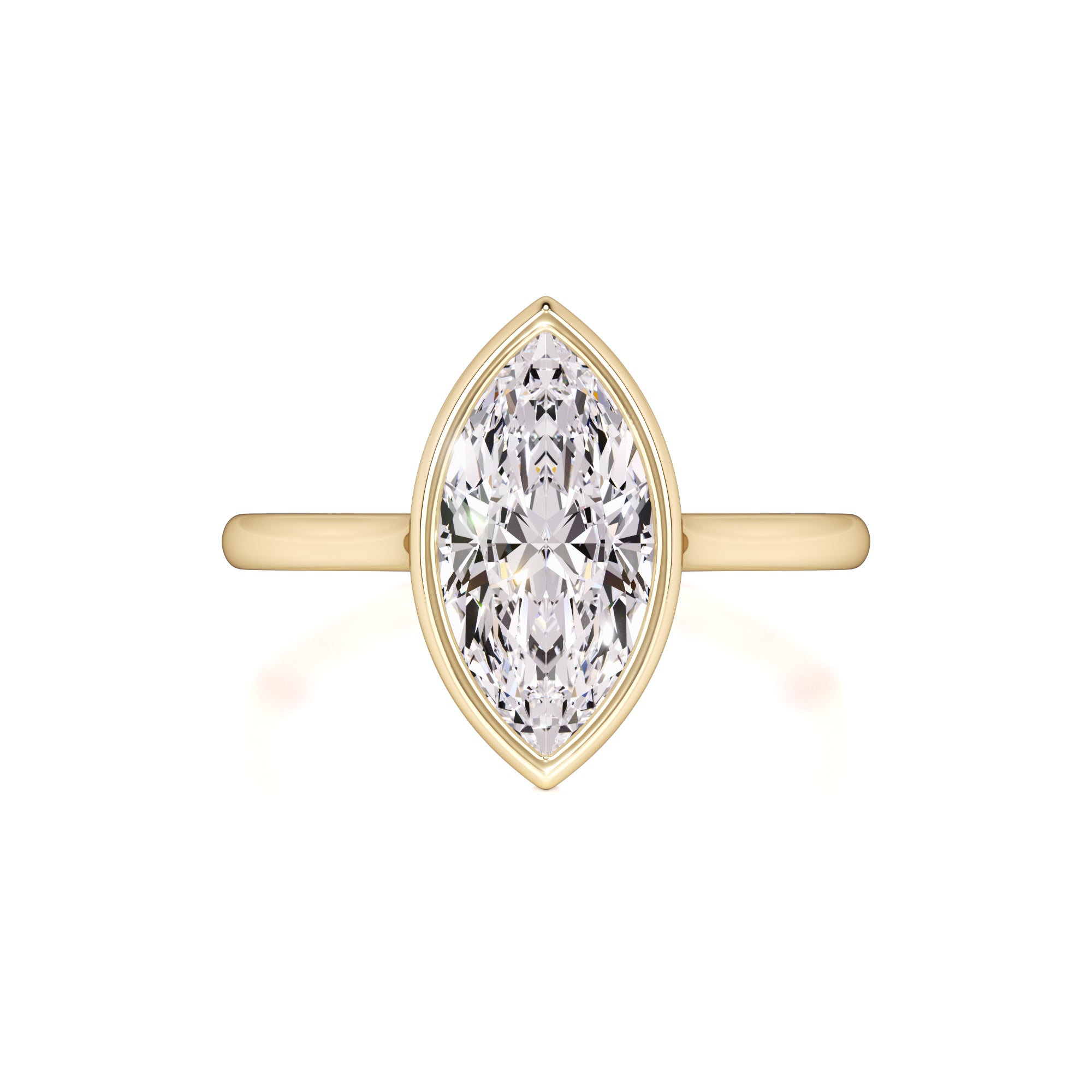 Kendra Moissanite Ring | Yellow Gold | 1