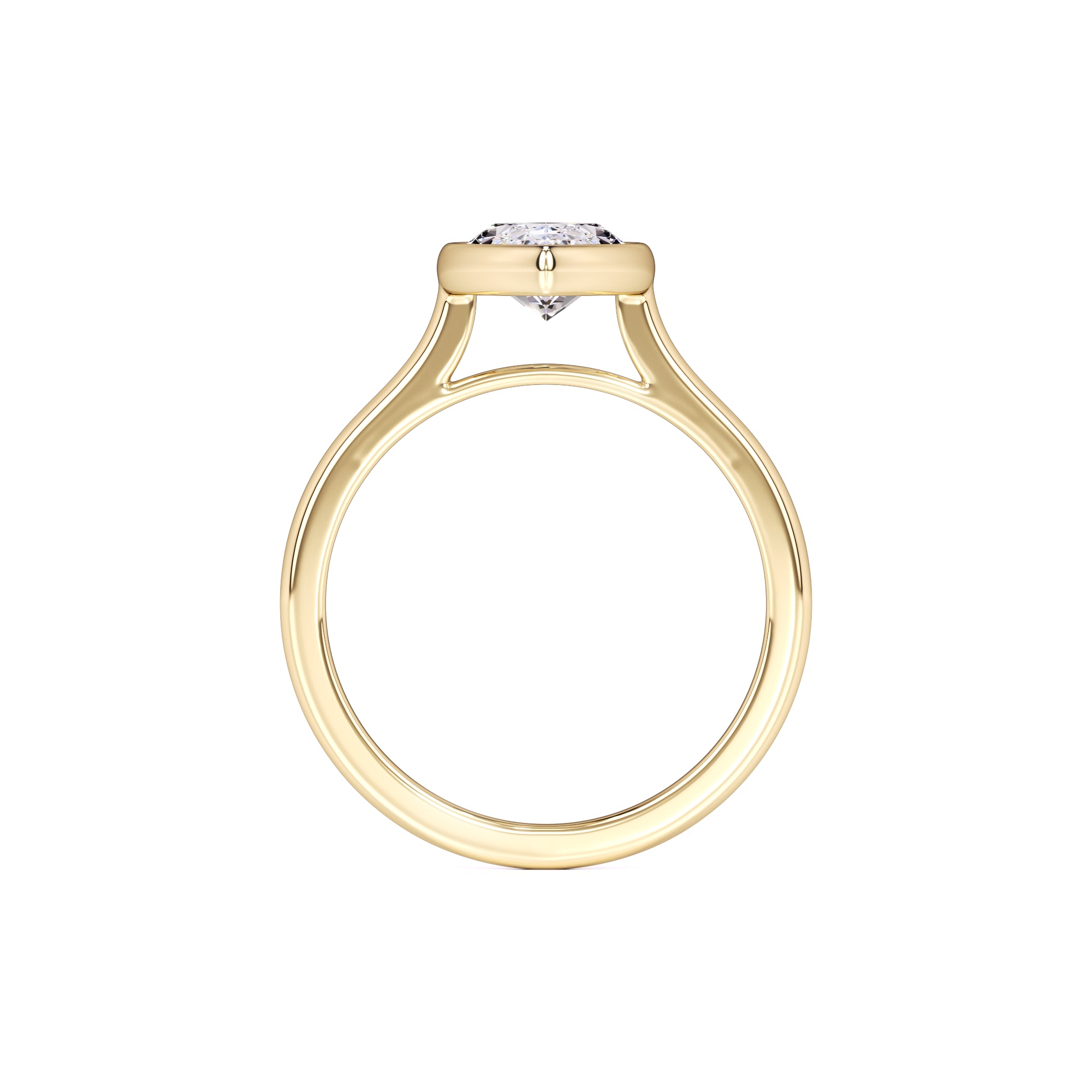 Kendra Moissanite Ring | Yellow Gold | 4