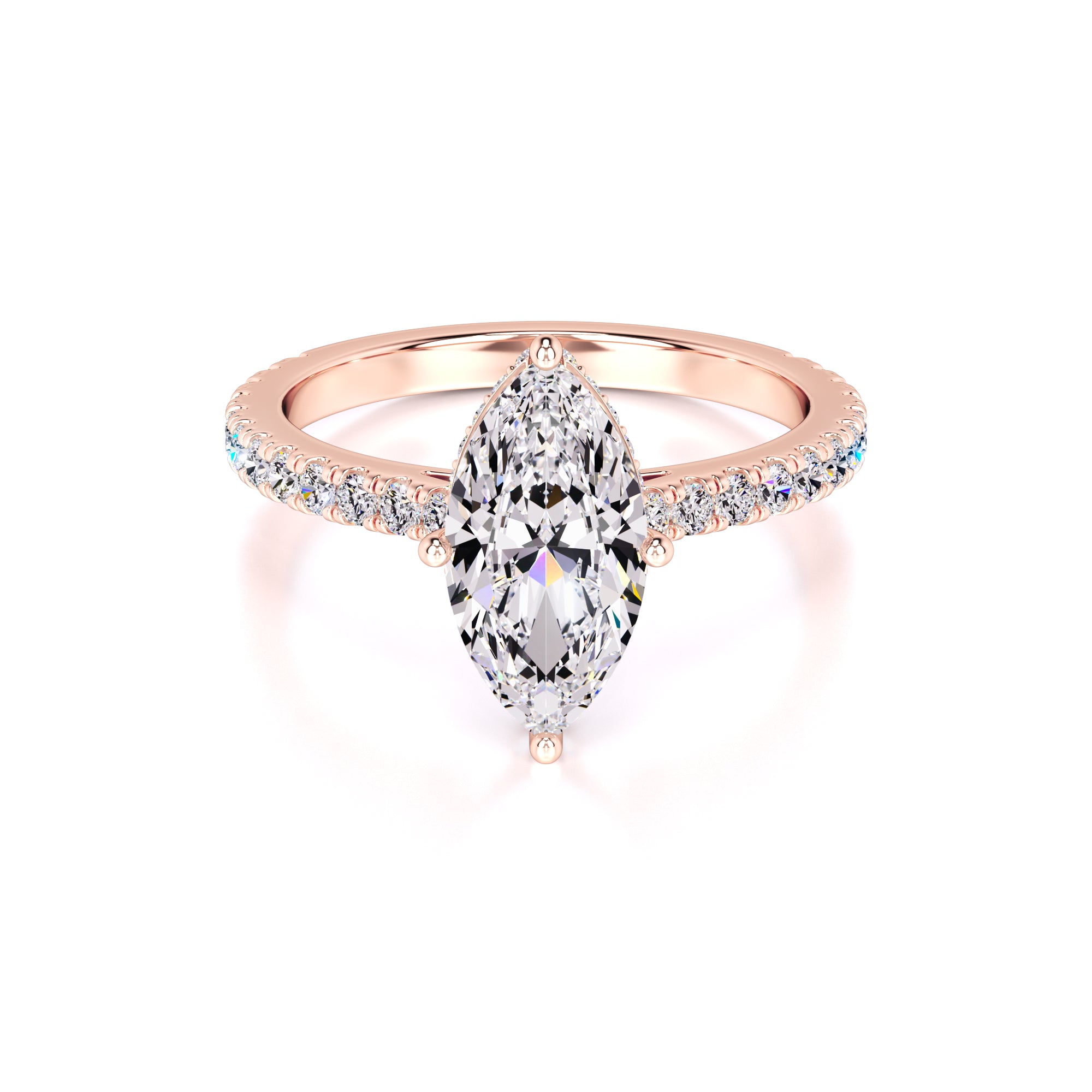 Zoey Lab Grown Diamond Ring | Rose Gold | 1