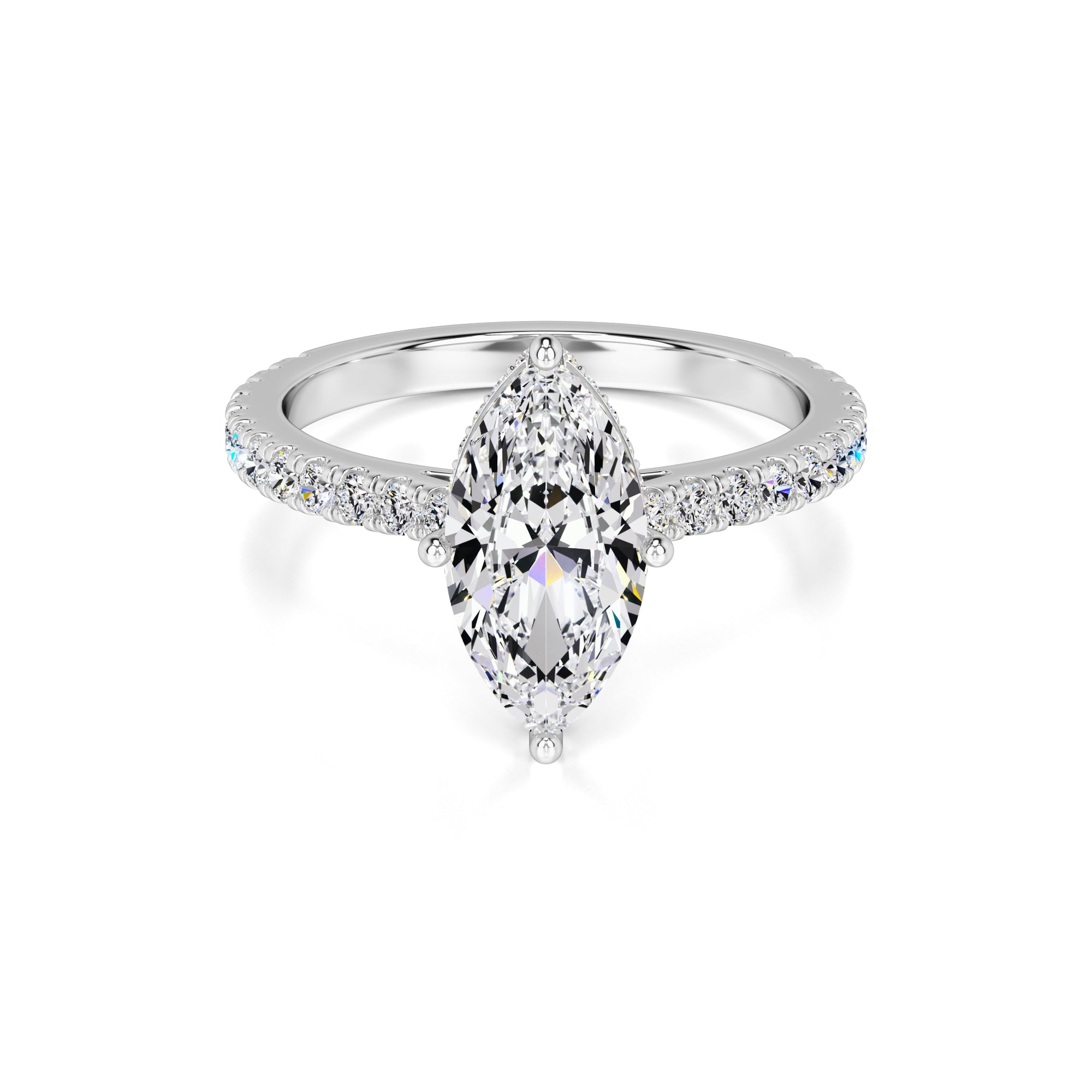 Zoey Lab Grown Diamond Ring | White Gold | 1