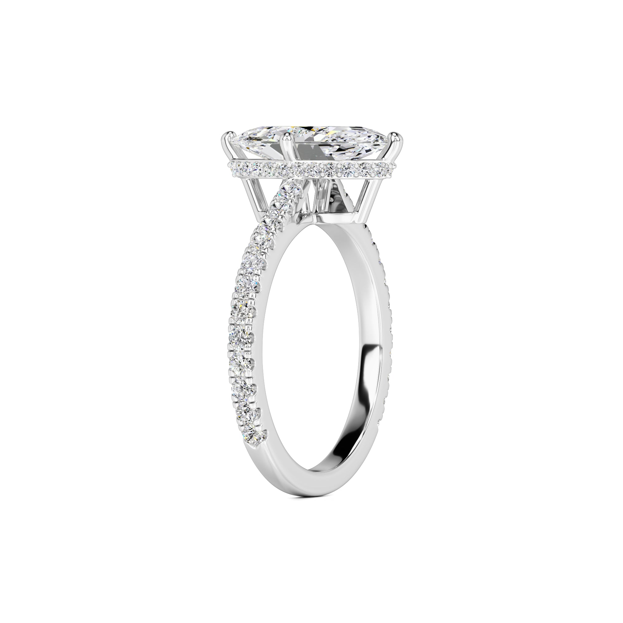 Zoey Lab Grown Diamond Ring | White Gold | 3