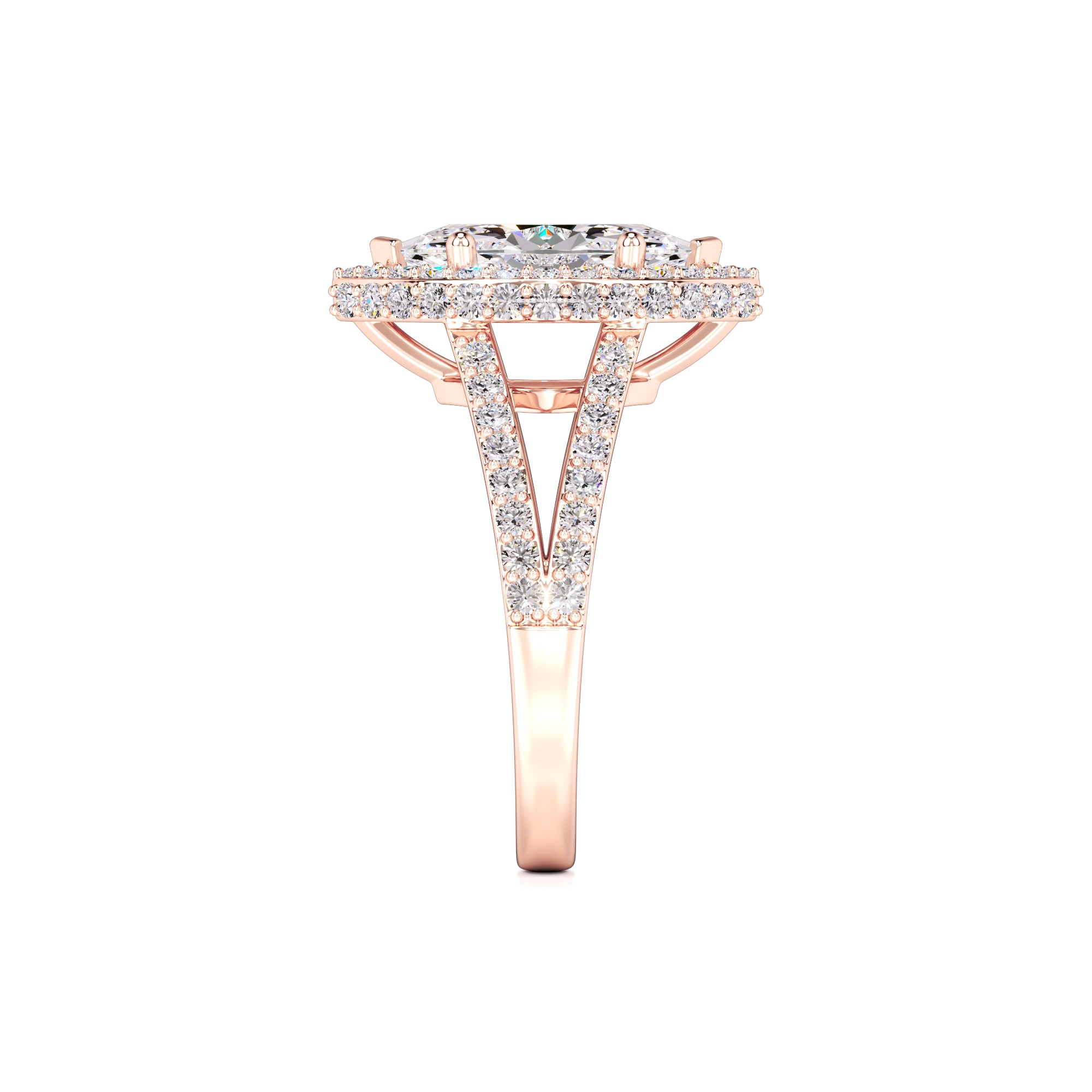 Jasmine Lab Grown Diamond Ring | Rose Gold | 4