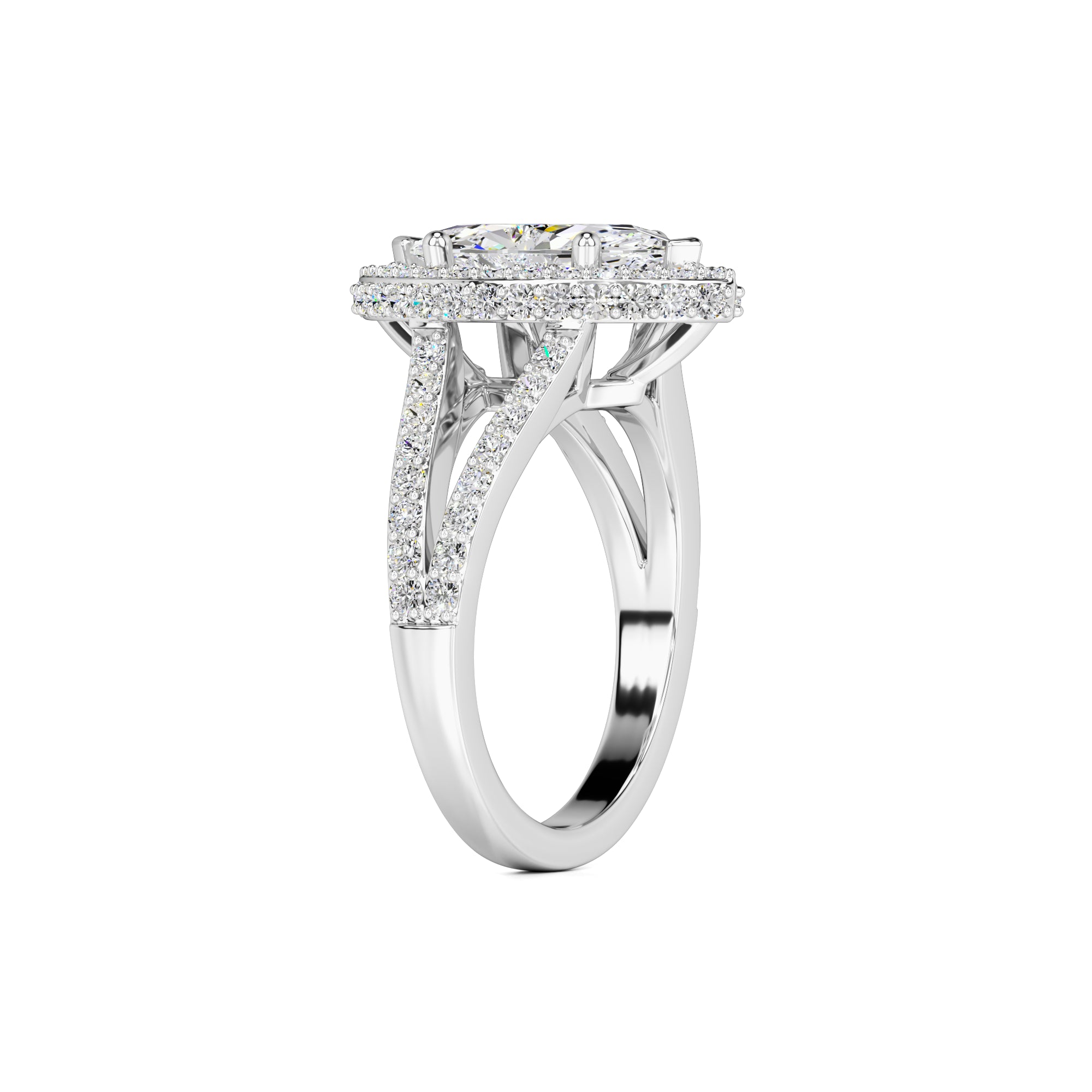 Jasmine Lab Grown Diamond Ring | White Gold | 3