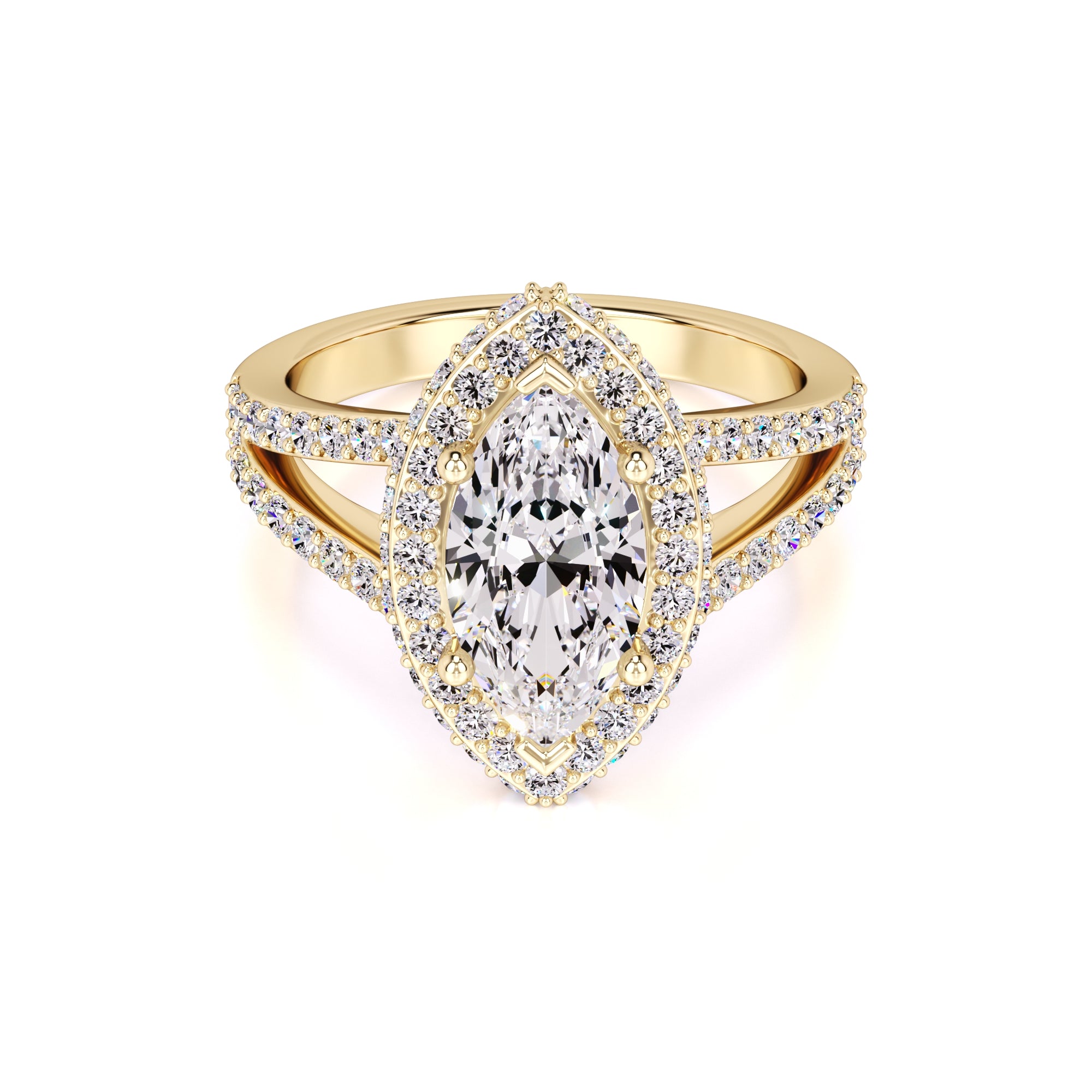 Jasmine Lab Grown Diamond Ring | Yellow Gold | 1