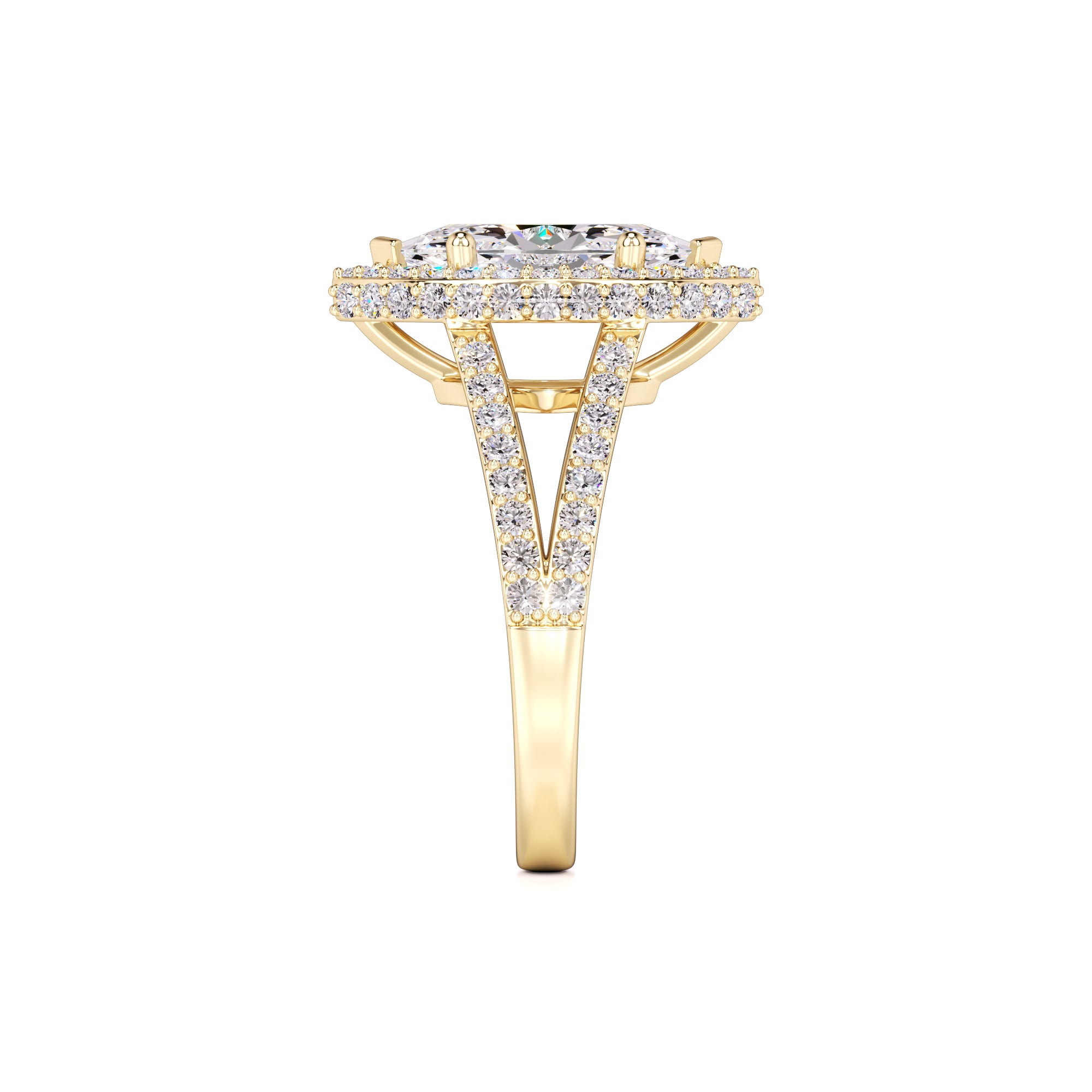 Jasmine Lab Grown Diamond Ring | Yellow Gold | 4