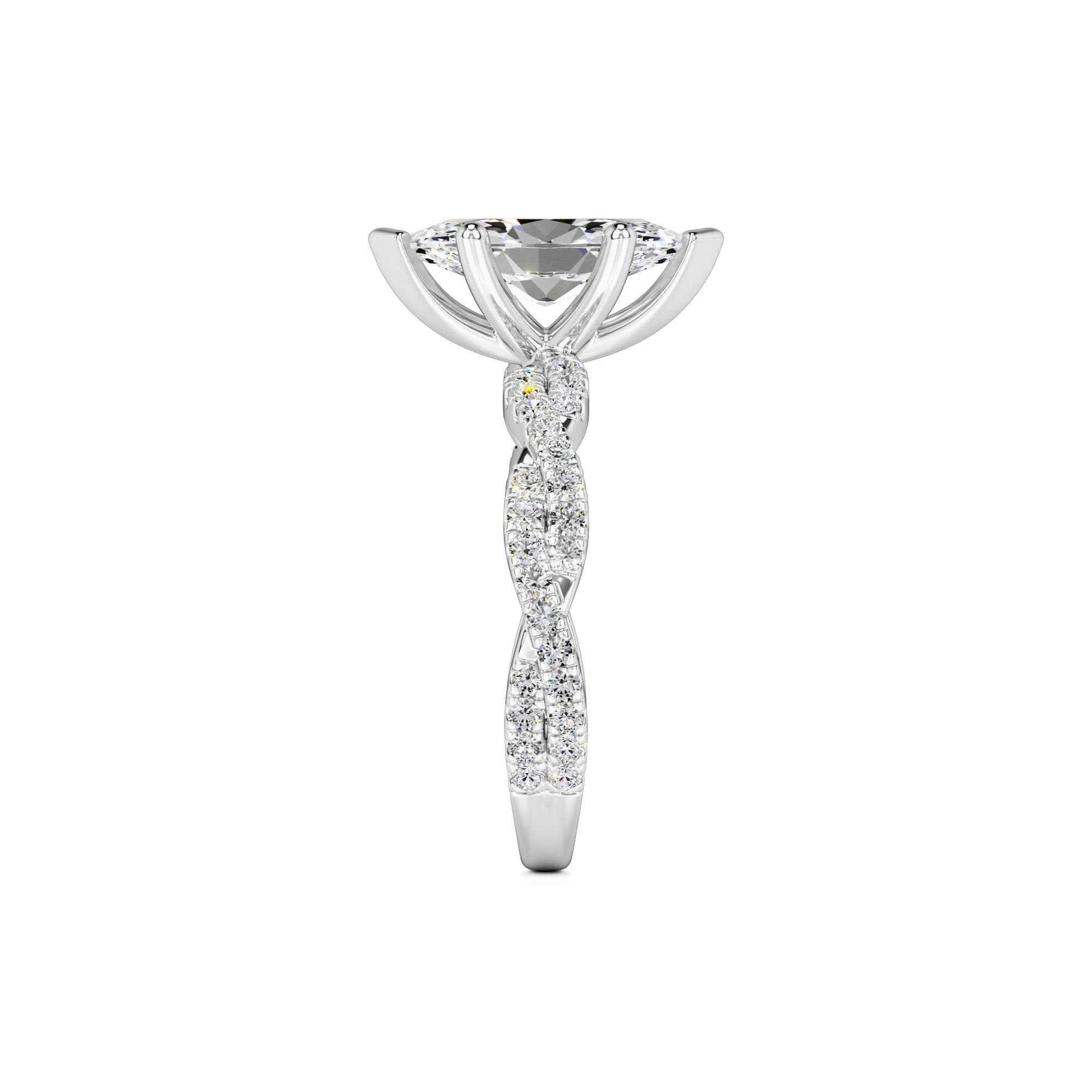 Amaya Lab Grown Diamond Ring | White Gold | 4