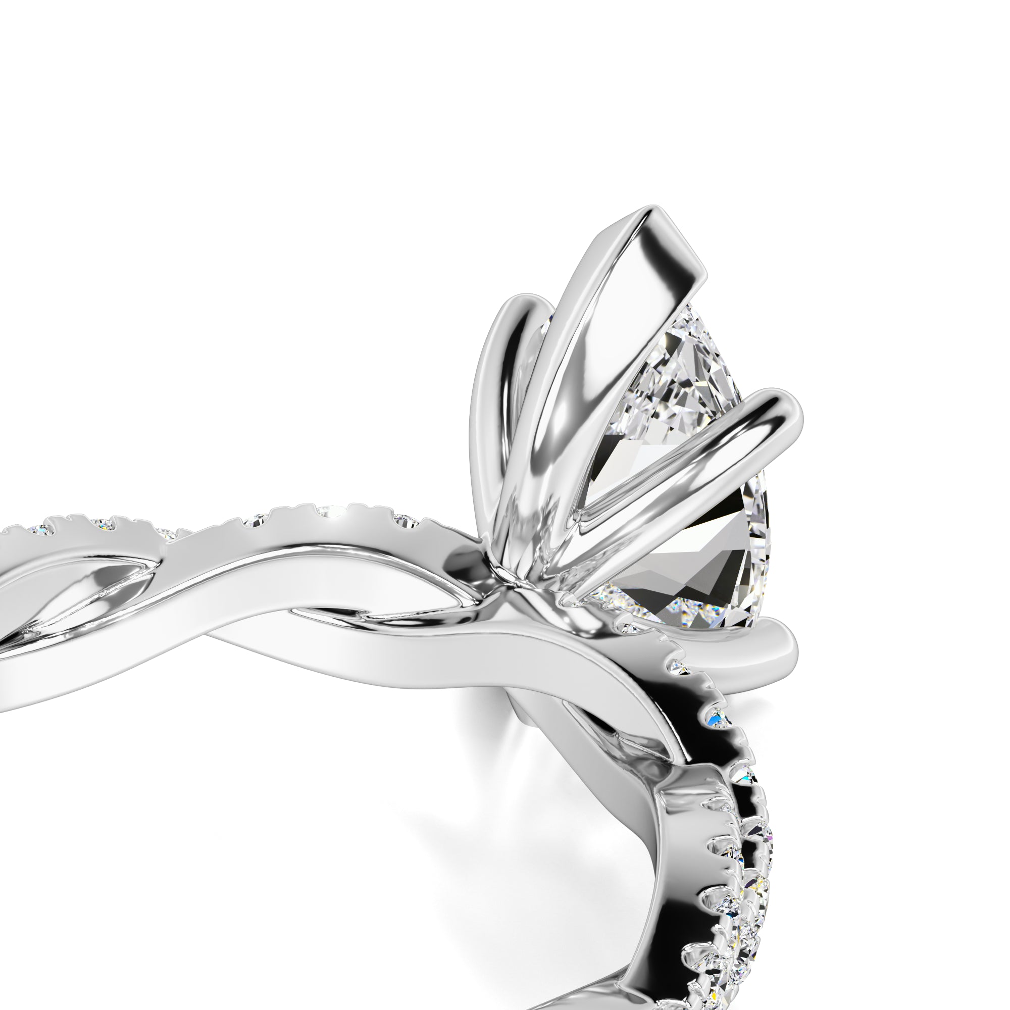Amaya Lab Grown Diamond Ring | White Gold | 2