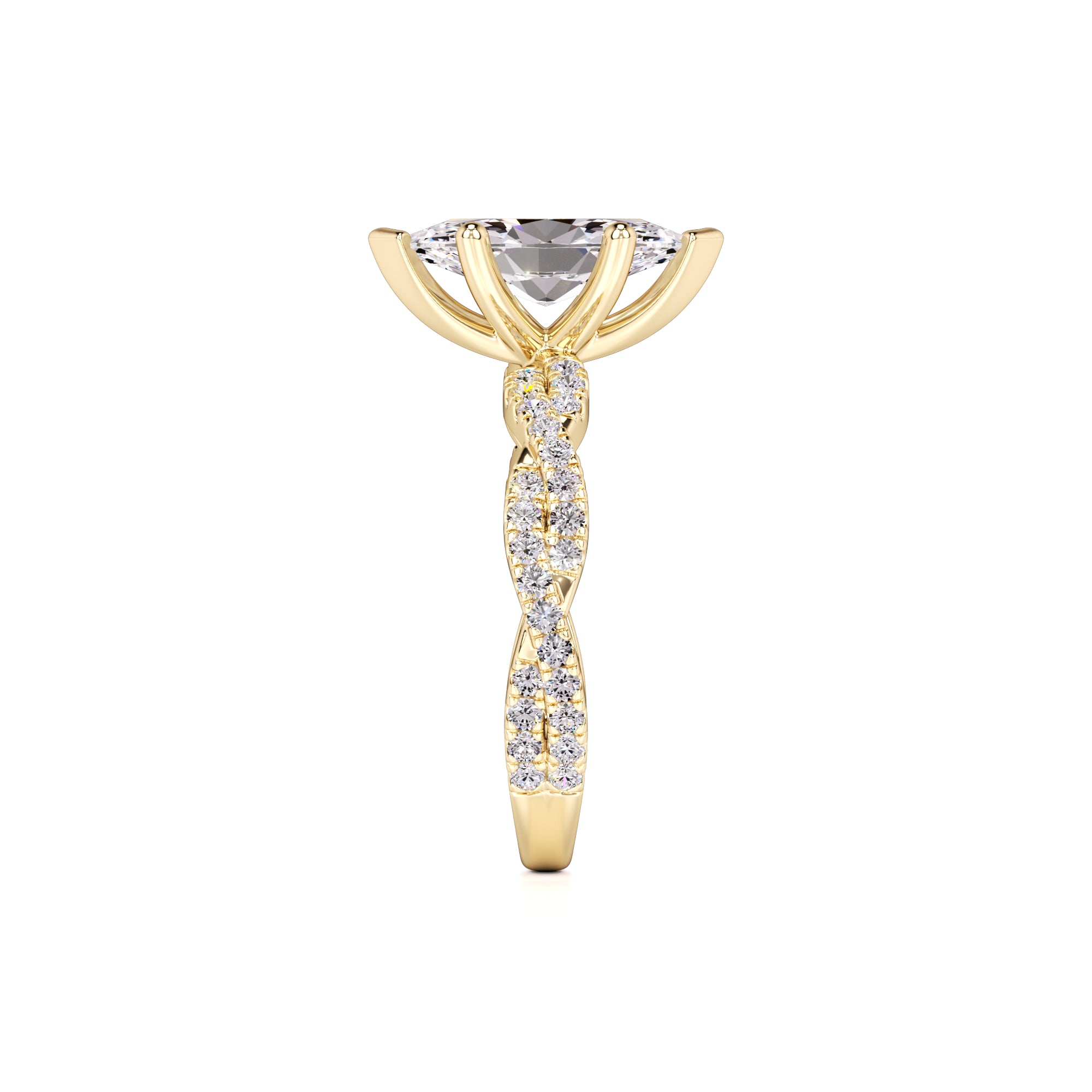 Amaya Lab Grown Diamond Ring | Yellow Gold | 4