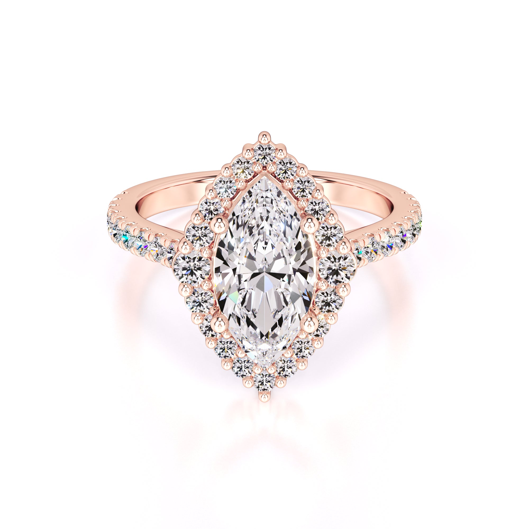 Camila Lab Grown Diamond Ring | Rose Gold | 1