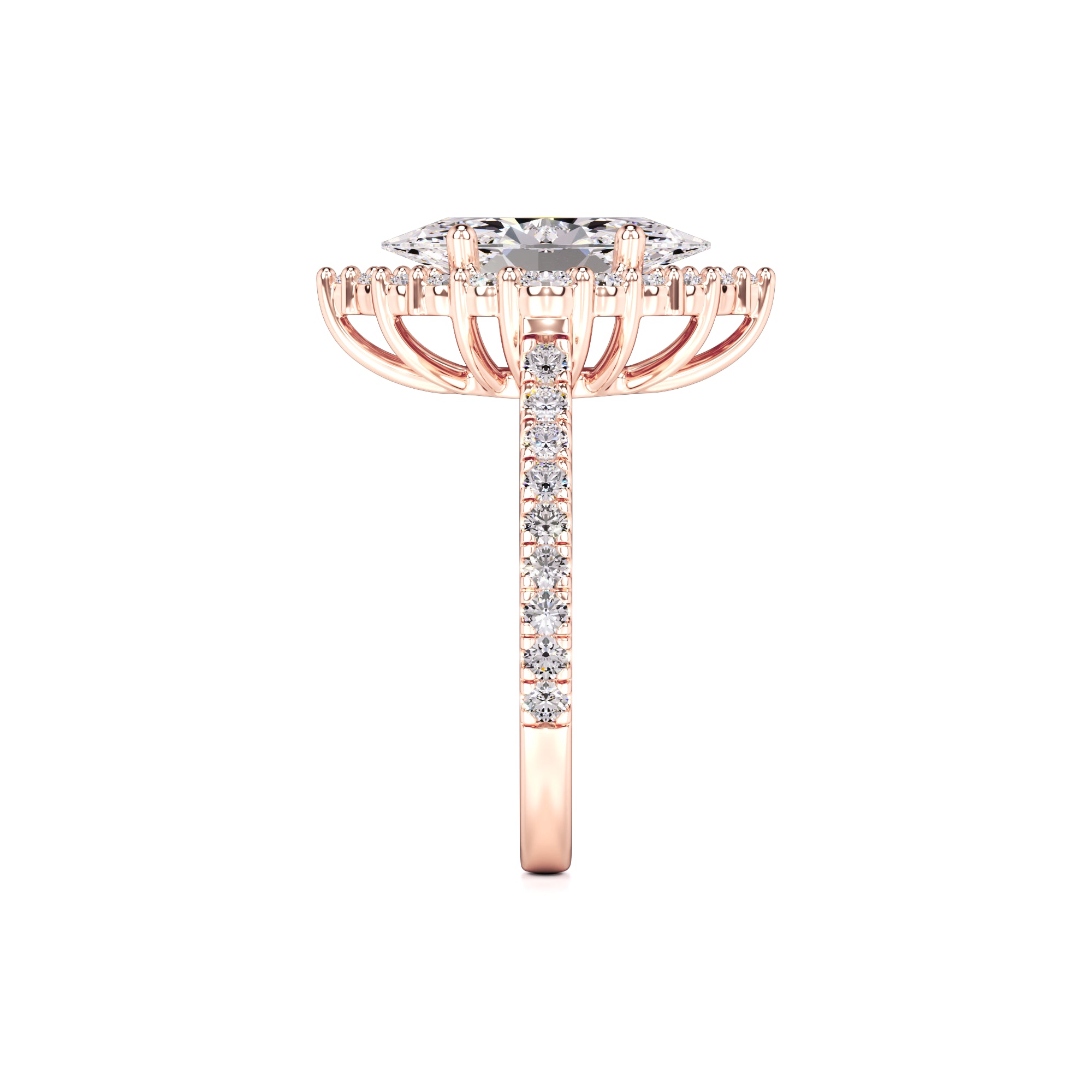Camila Lab Grown Diamond Ring | Rose Gold | 4