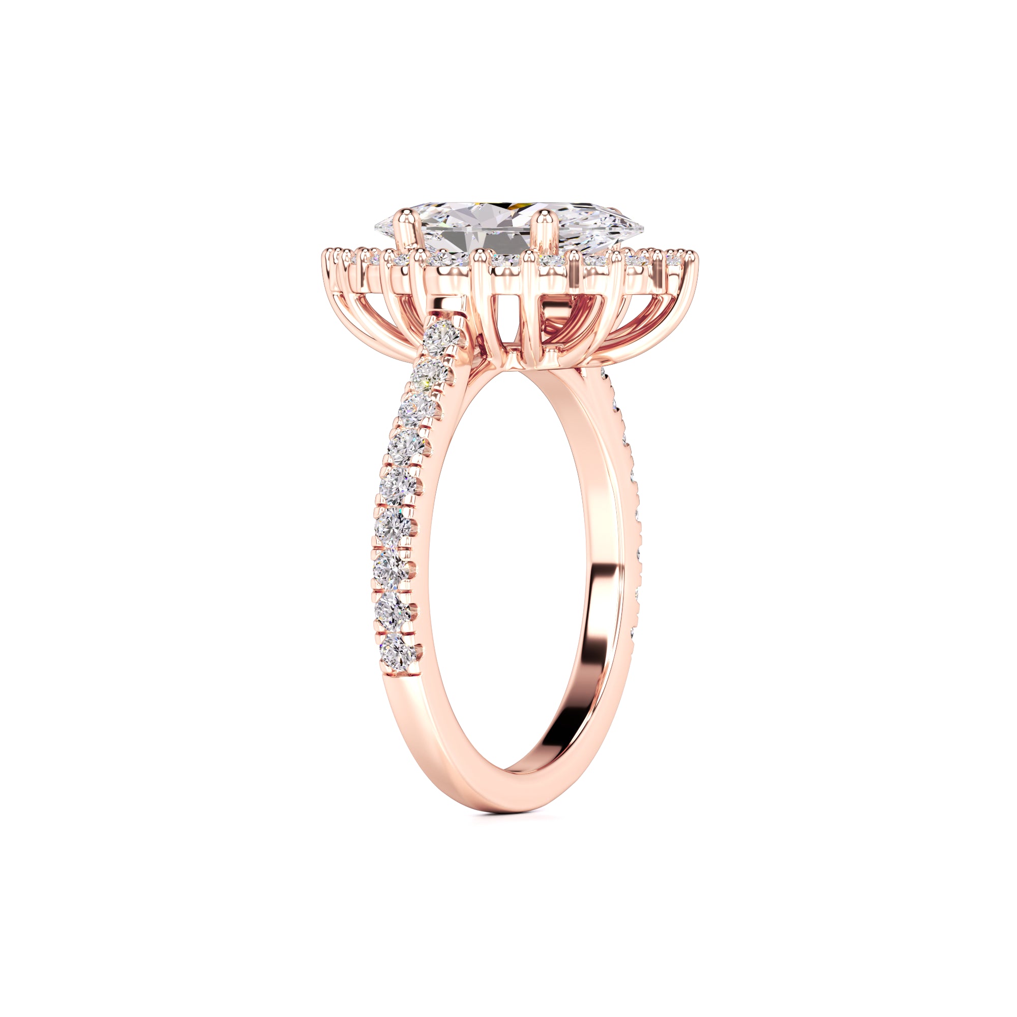 Camila Lab Grown Diamond Ring | Rose Gold | 3