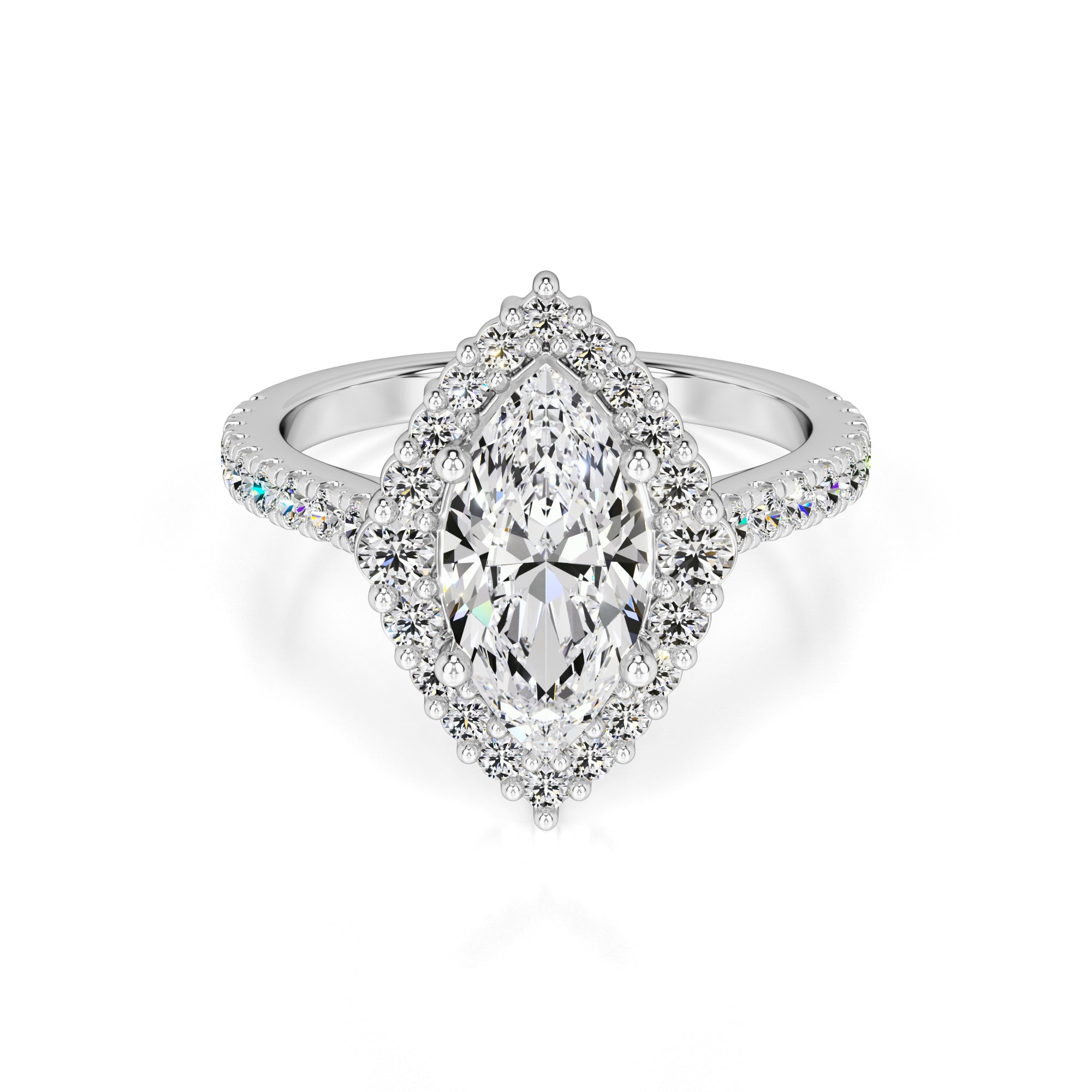 Camila Lab Grown Diamond Ring | White Gold | 1