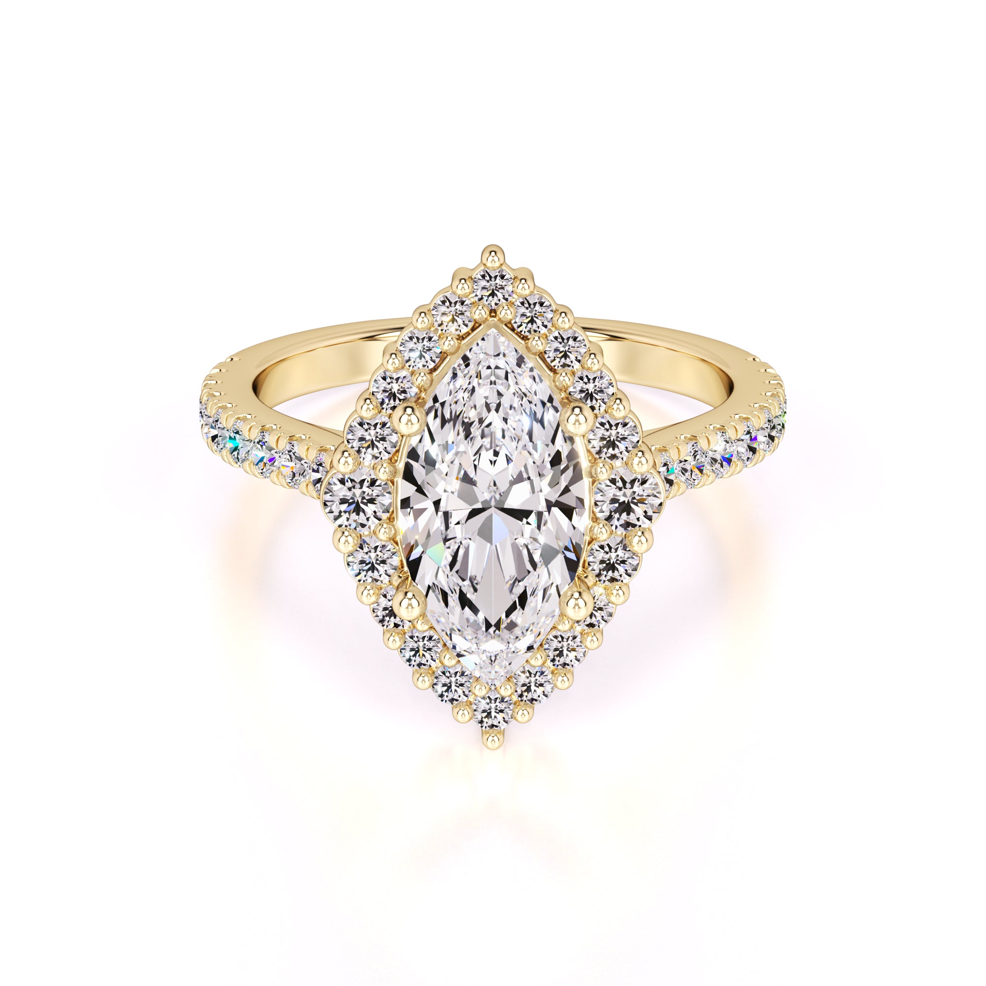 Camila Lab Grown Diamond Ring | Yellow Gold | 1