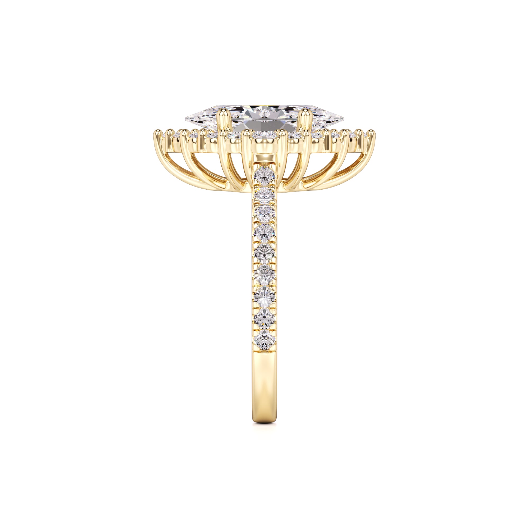 Camila Lab Grown Diamond Ring | Yellow Gold | 4