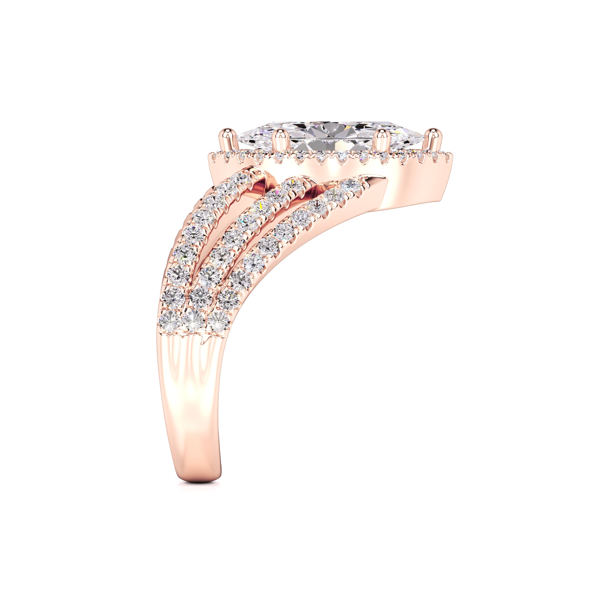 Maddox Lab Grown Diamond Ring | Rose Gold | 4