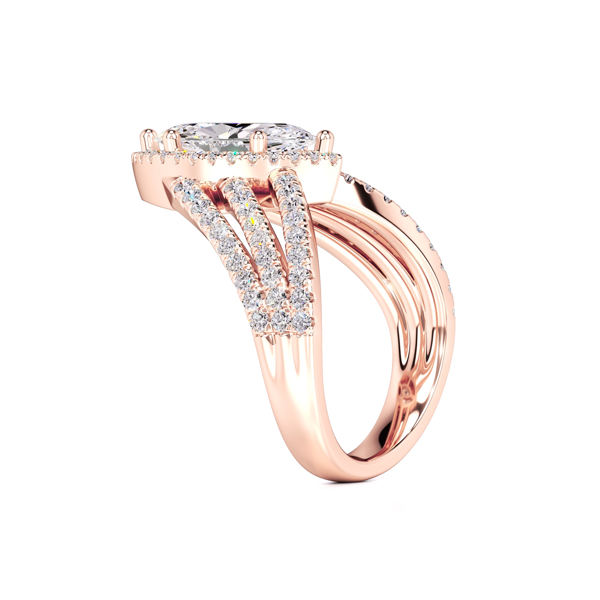 Maddox Lab Grown Diamond Ring | Rose Gold | 3