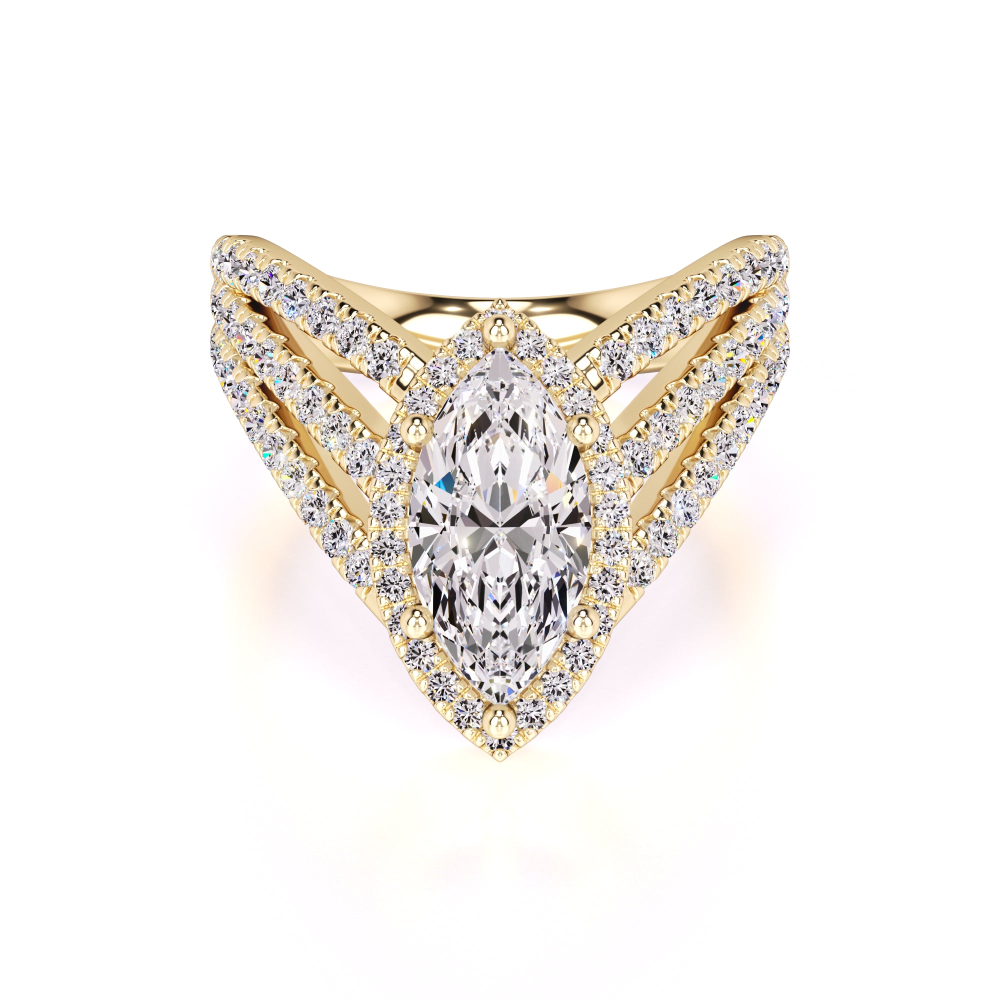 Maddox Lab Grown Diamond Ring | Yellow Gold | 1
