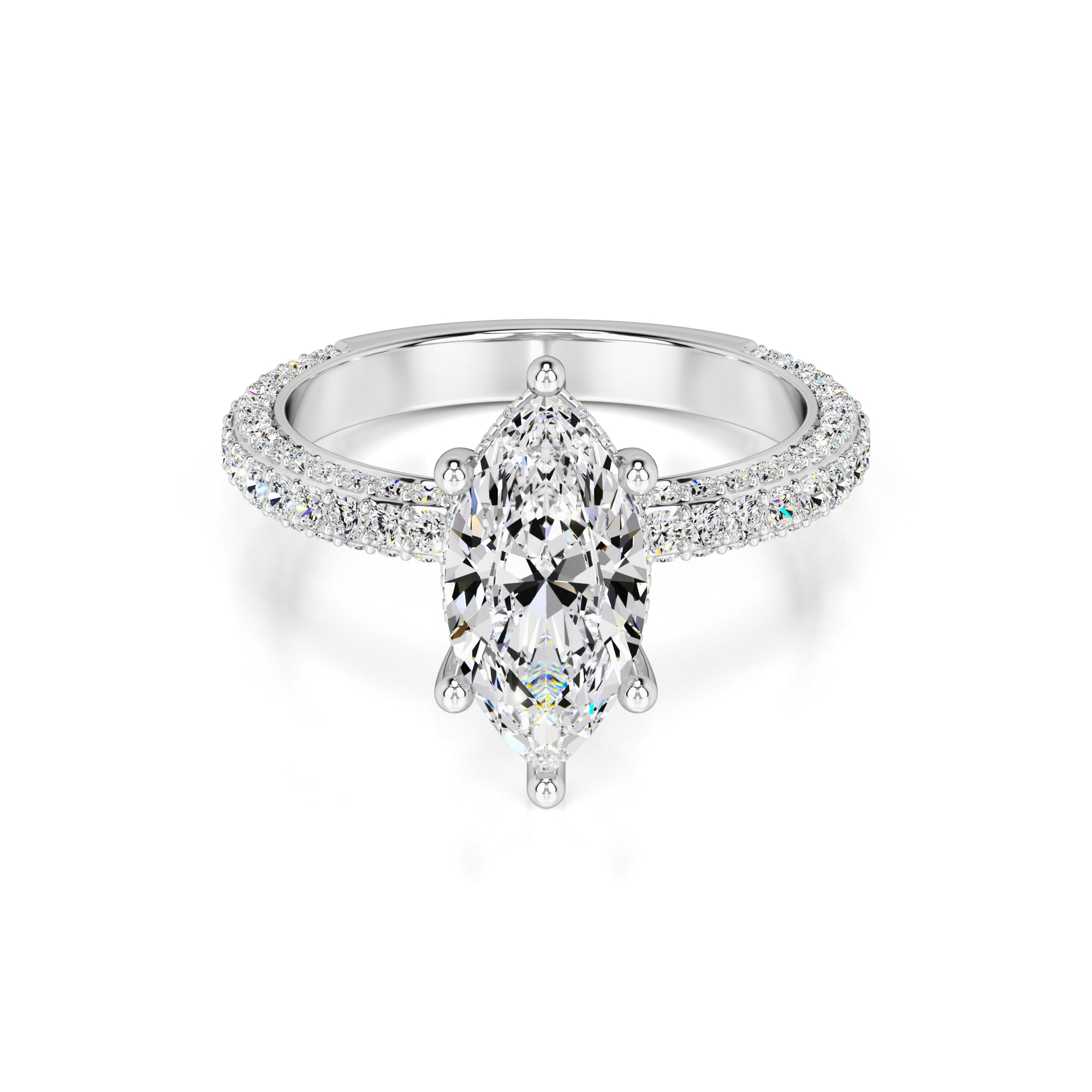 Olivia Lab Grown Diamond Ring | White Gold | 1