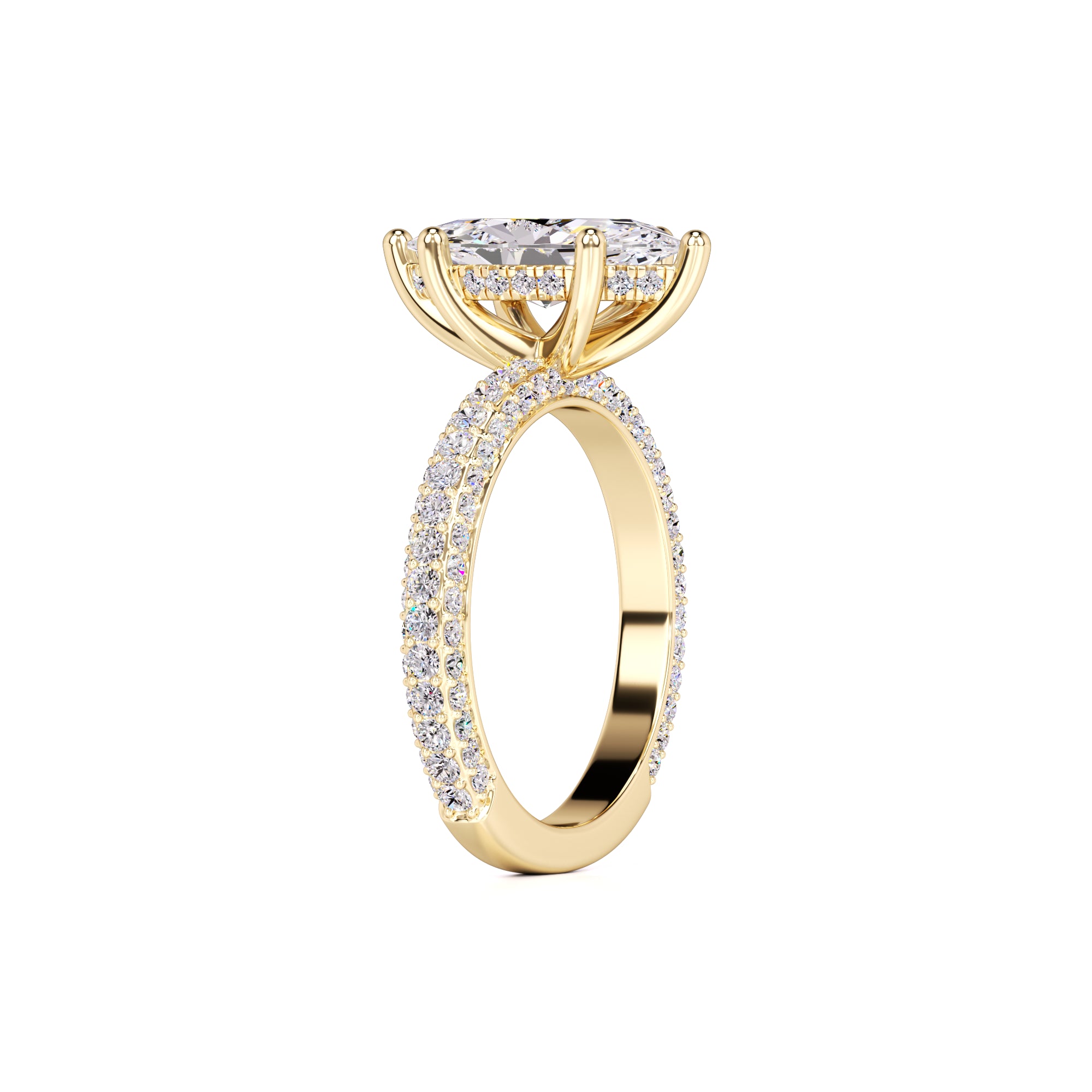 Olivia Lab Grown Diamond Ring | Yellow Gold | 3