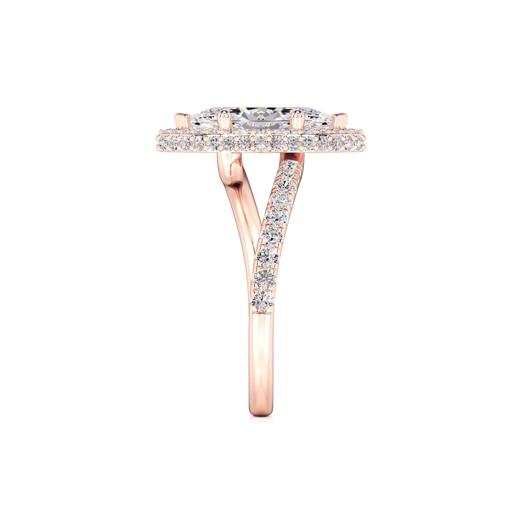Isabelle Lab Grown Diamond Ring | Rose Gold | 4