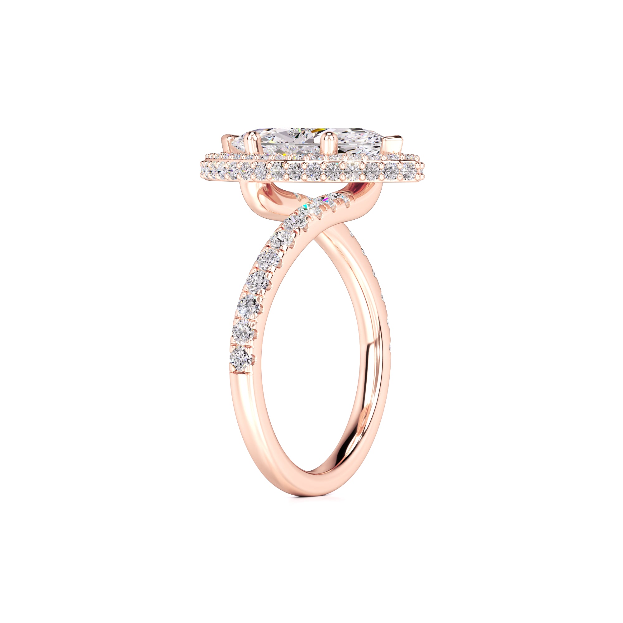 Isabelle Lab Grown Diamond Ring | Rose Gold | 3