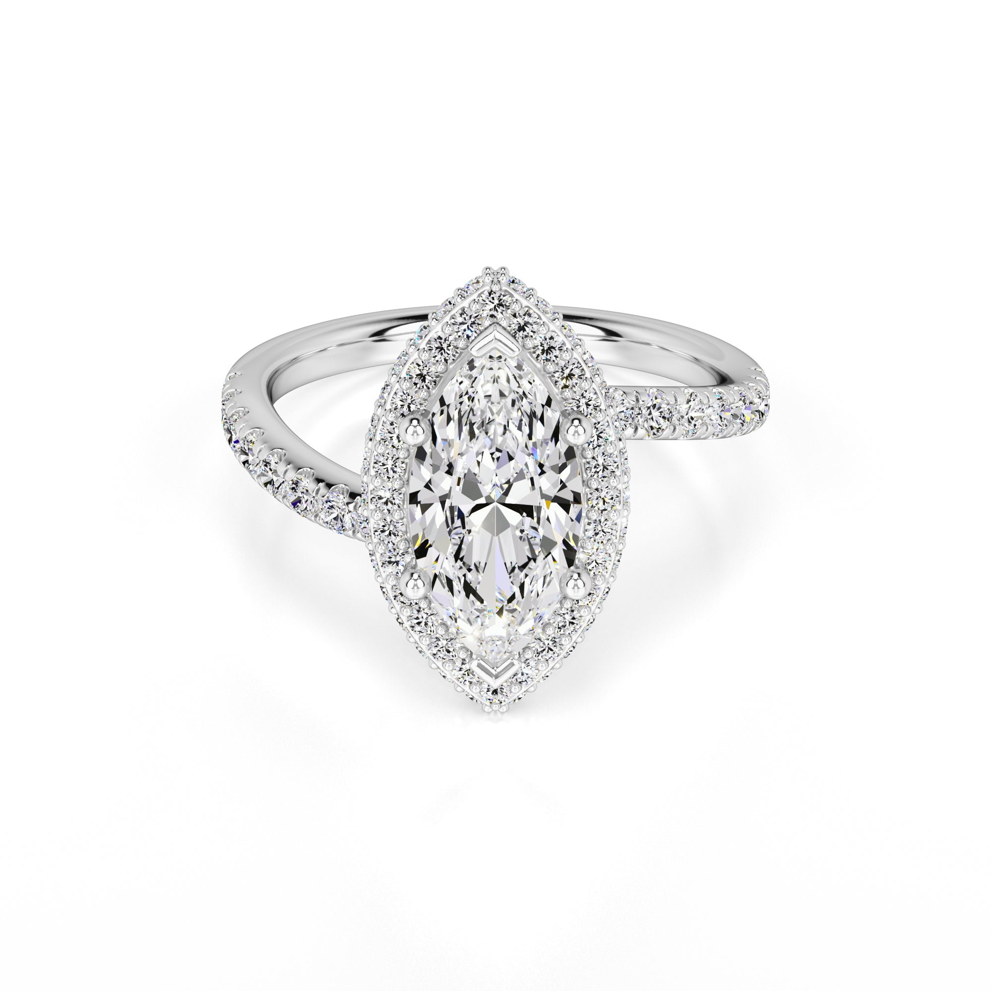 Isabelle Lab Grown Diamond Ring | White Gold | 1