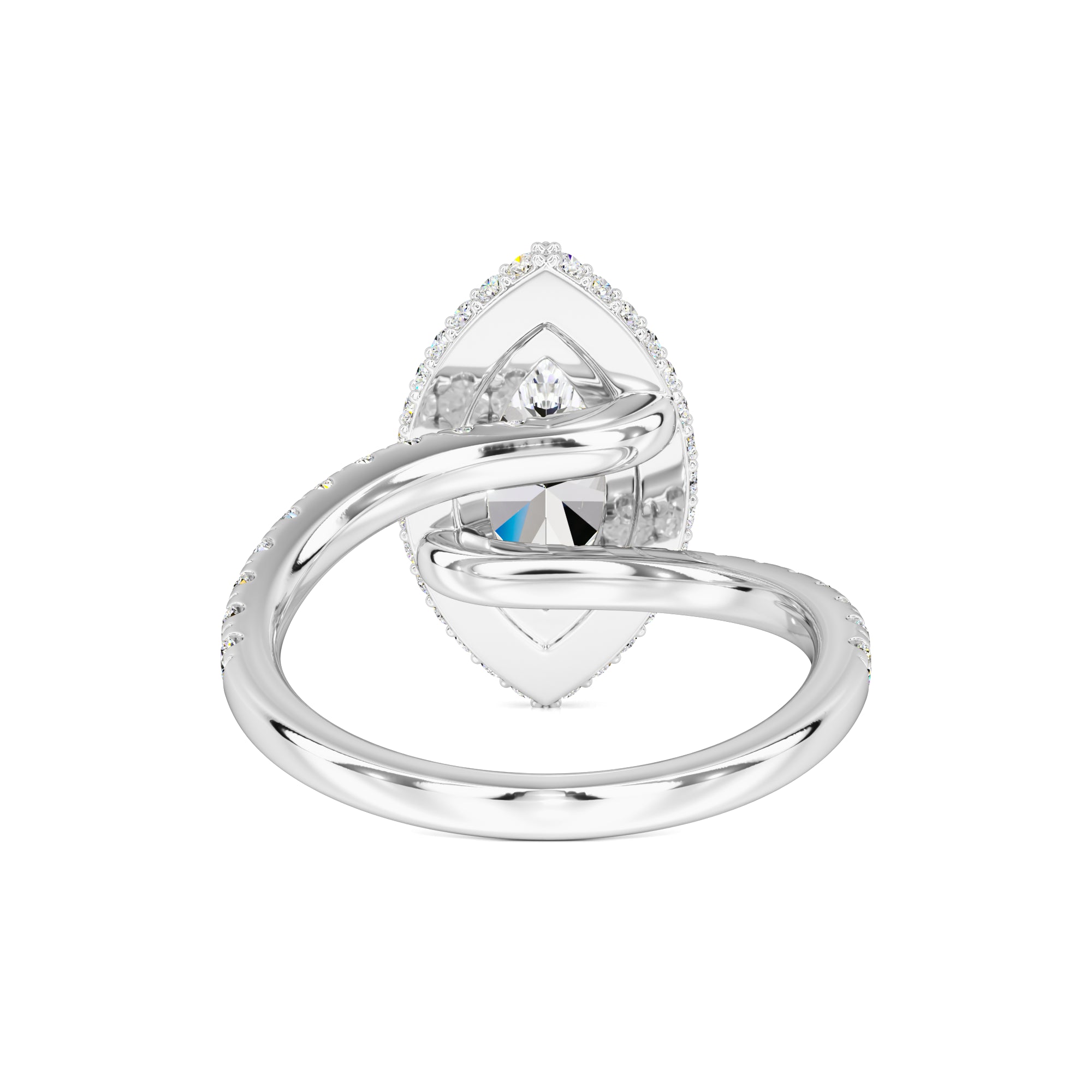 Isabelle Moissanite & Lab Grown Diamond Ring | White Gold | 3