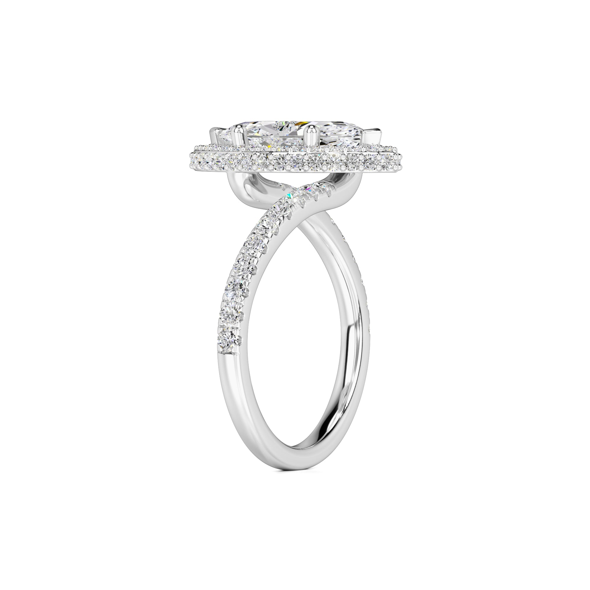 Isabelle Lab Grown Diamond Ring | White Gold | 3