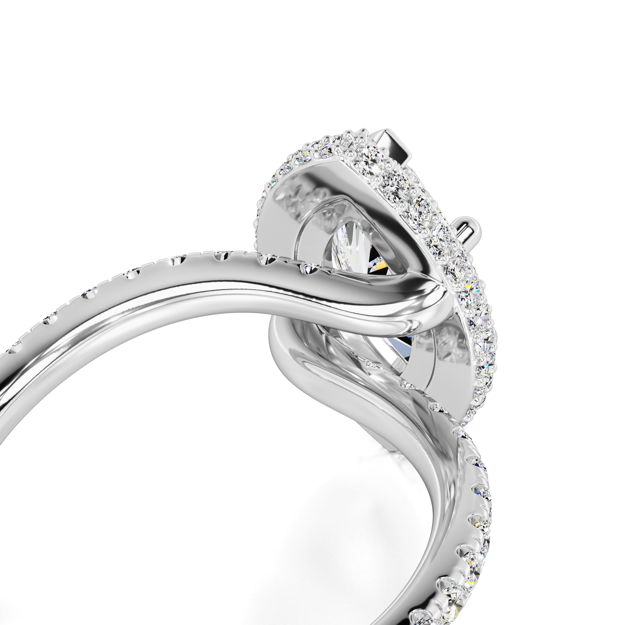 Isabelle Moissanite & Lab Grown Diamond Ring | White Gold | 2