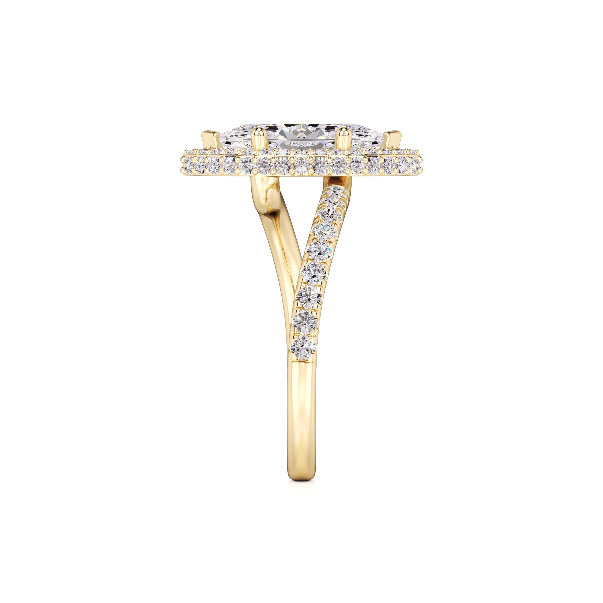 Isabelle Lab Grown Diamond Ring | Yellow Gold | 4