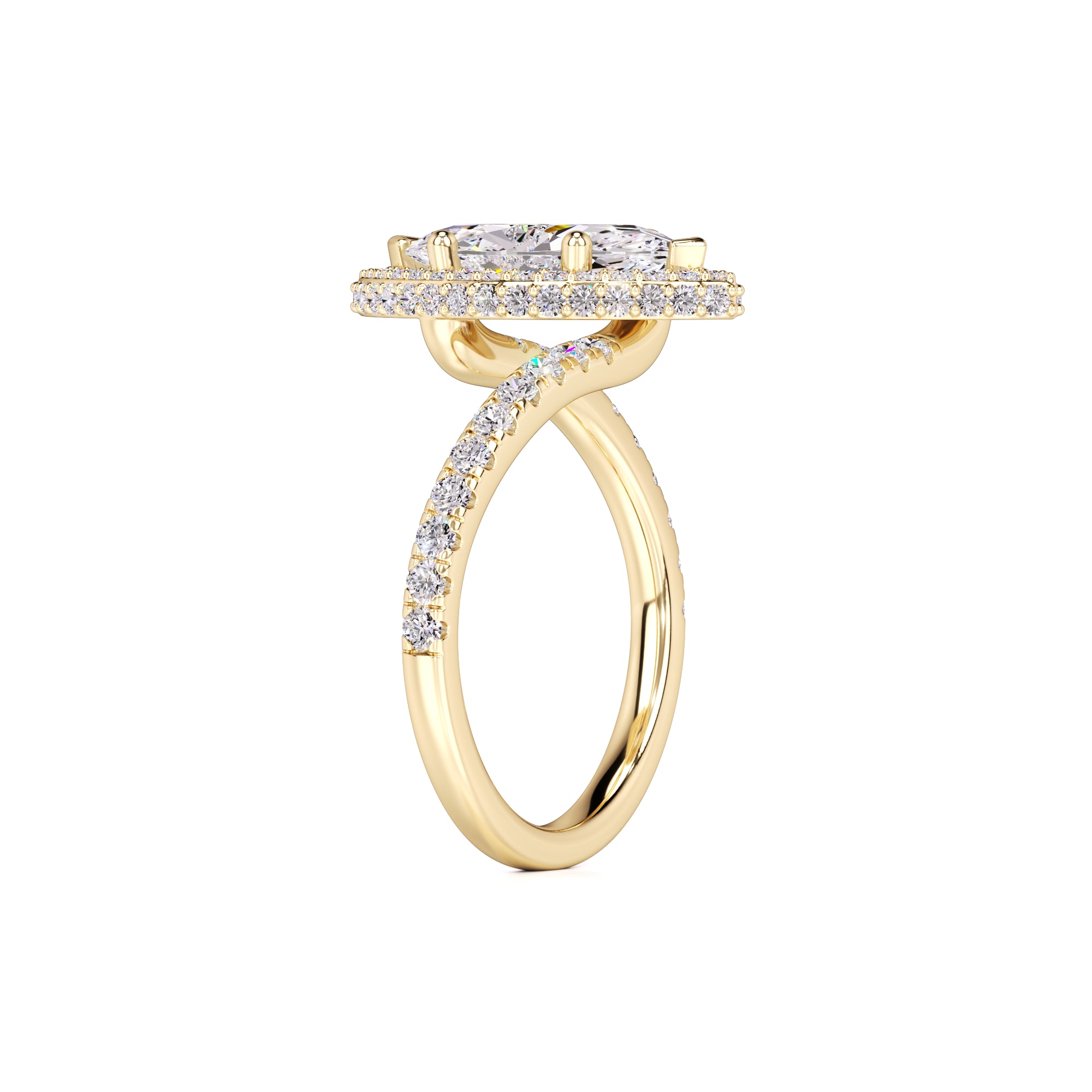 Isabelle Lab Grown Diamond Ring | Yellow Gold | 3