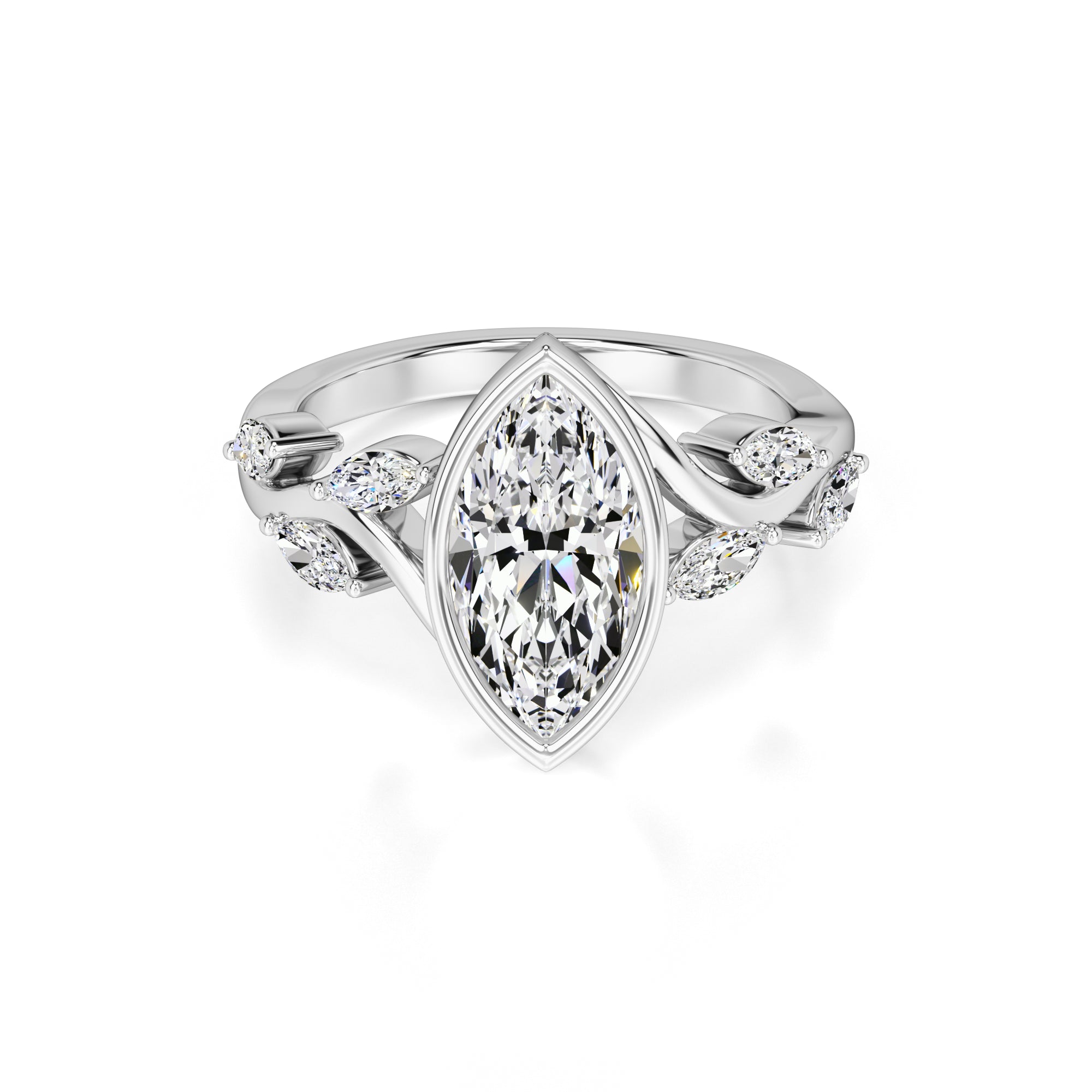 Addie Lab Grown Diamond Ring | White Gold | 1