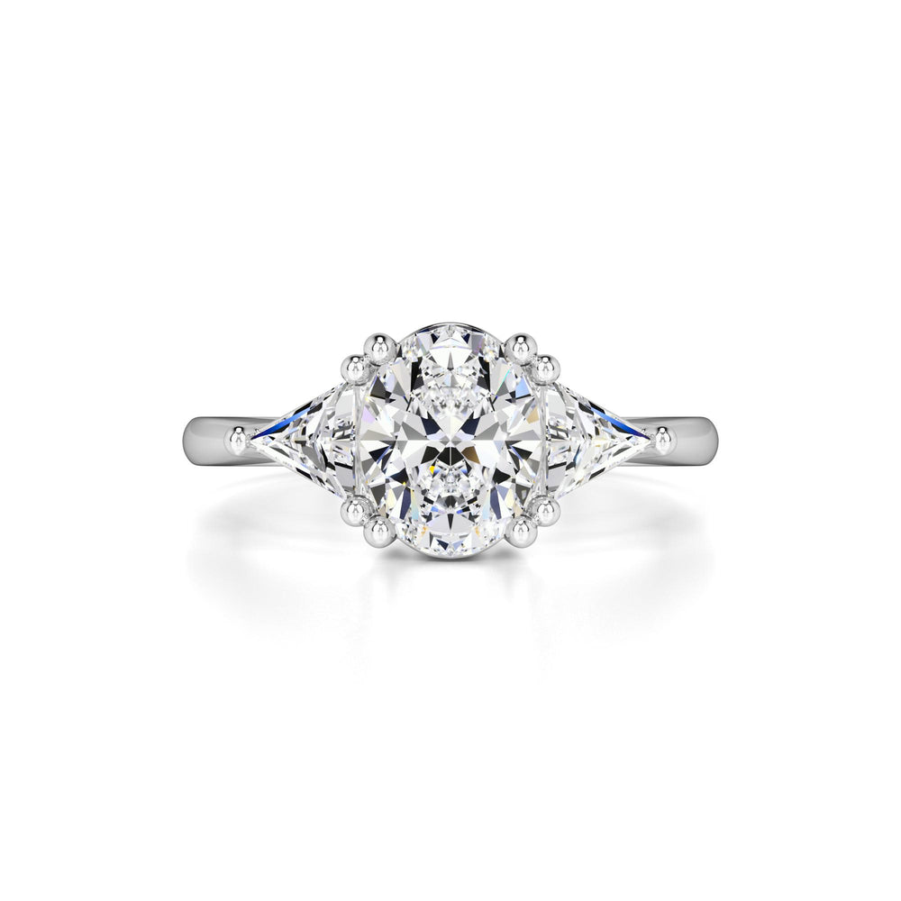 Haven Moissanite & Lab Grown Diamond Ring | White Gold | 1
