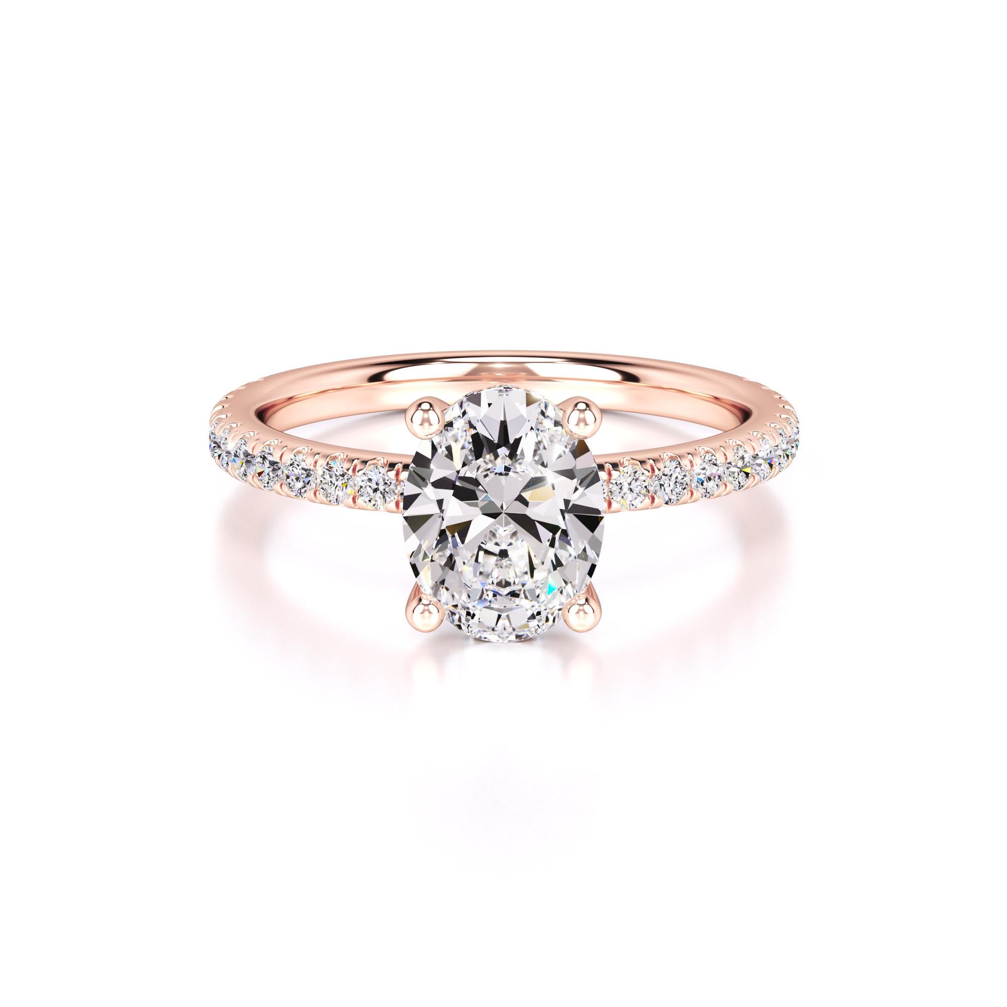 Skylar Lab Grown Diamond Ring | Rose Gold | 1